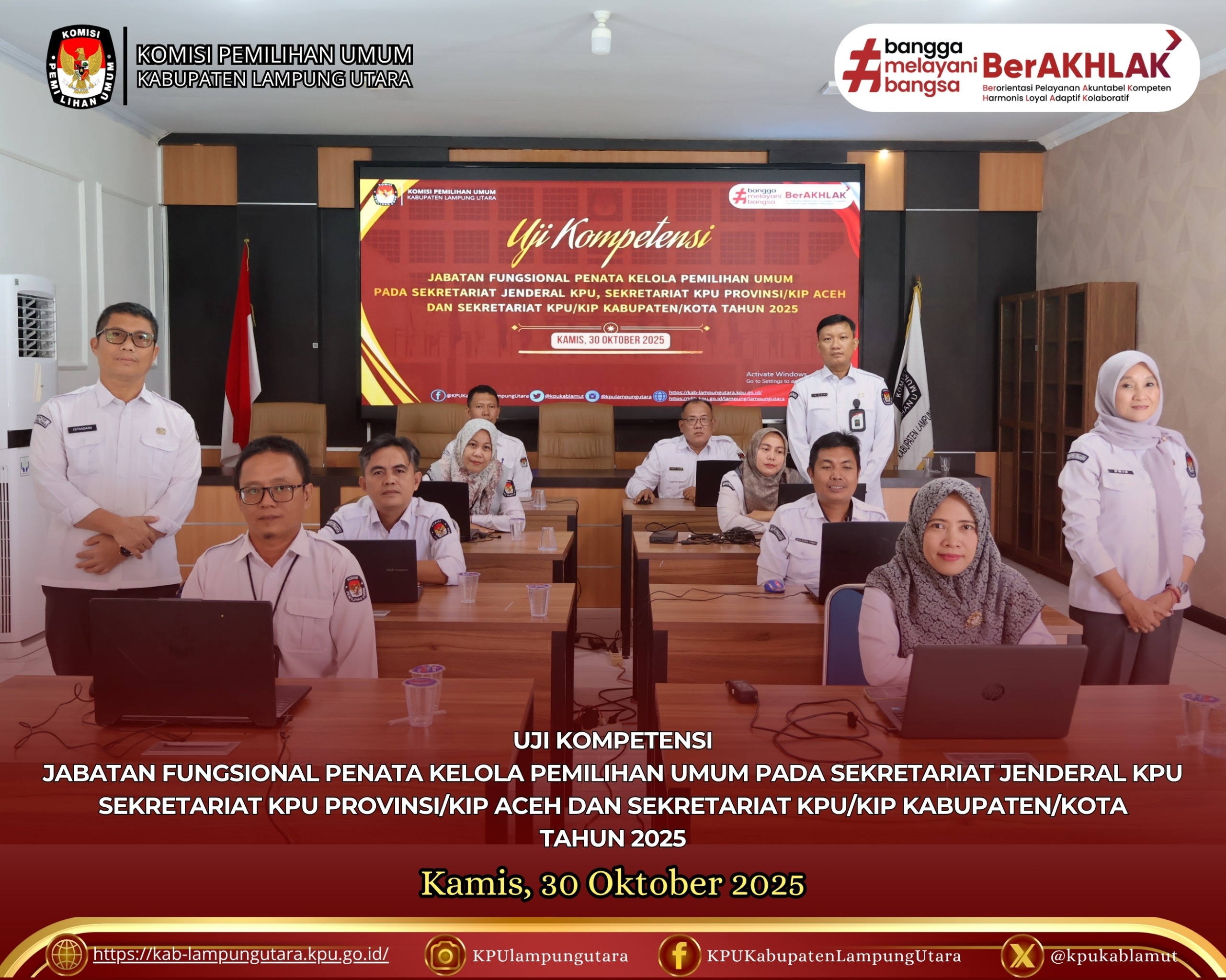 Uji Kompetensi  Jabatan Fungsional Penata Kelola  Pemilihan  Umum  Ahli Pertama Tahun 2025