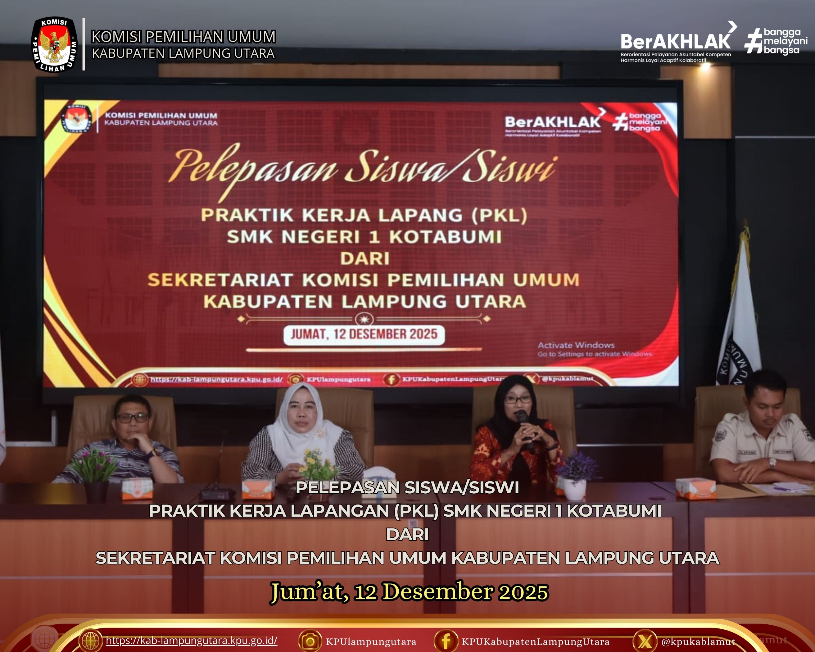 Pelepasan PKL Jum'at, 12 Desember 2025