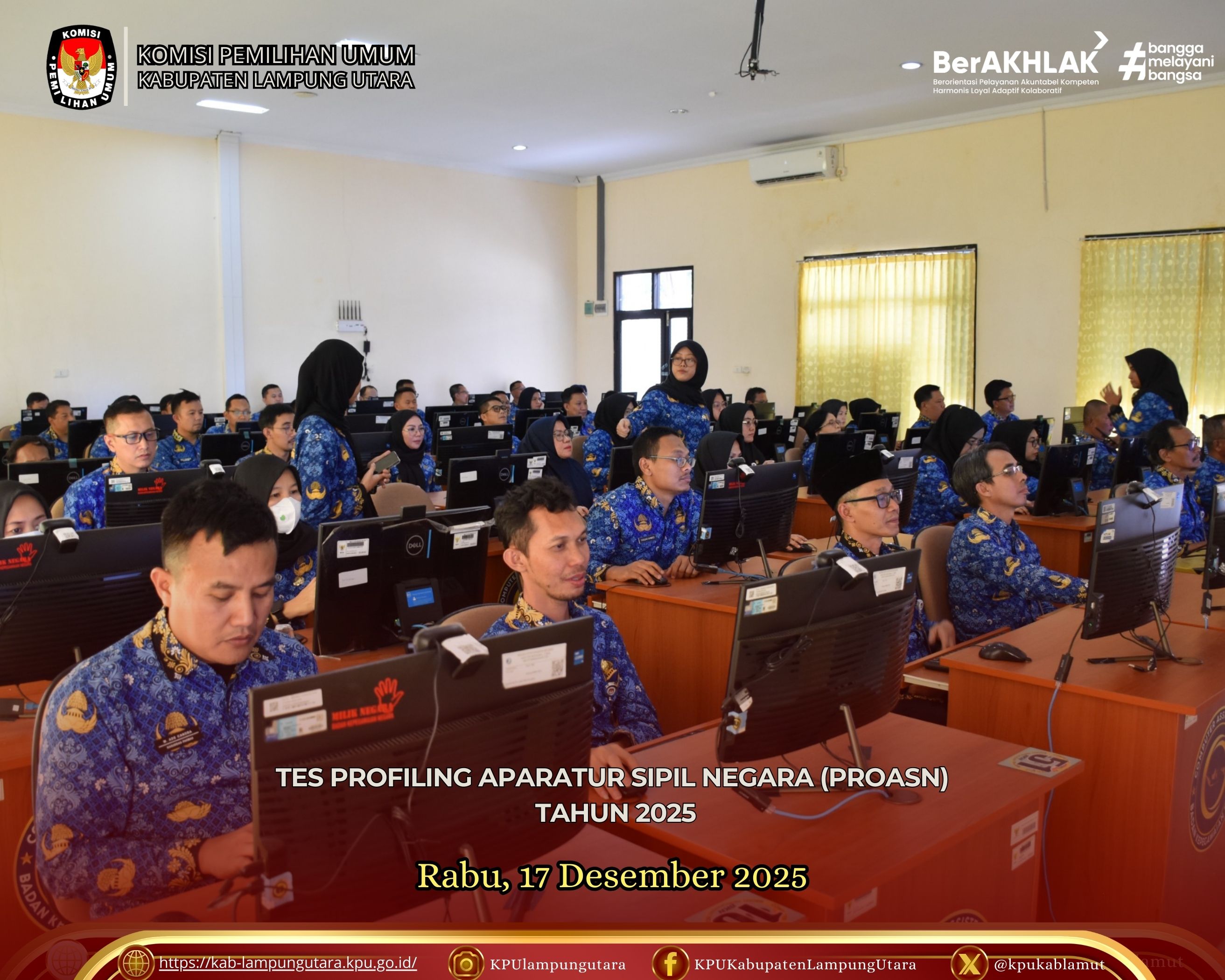 Tes Profiling Aparatur Sipil Negara (ProASN) Rabu, 17 Desember 2025