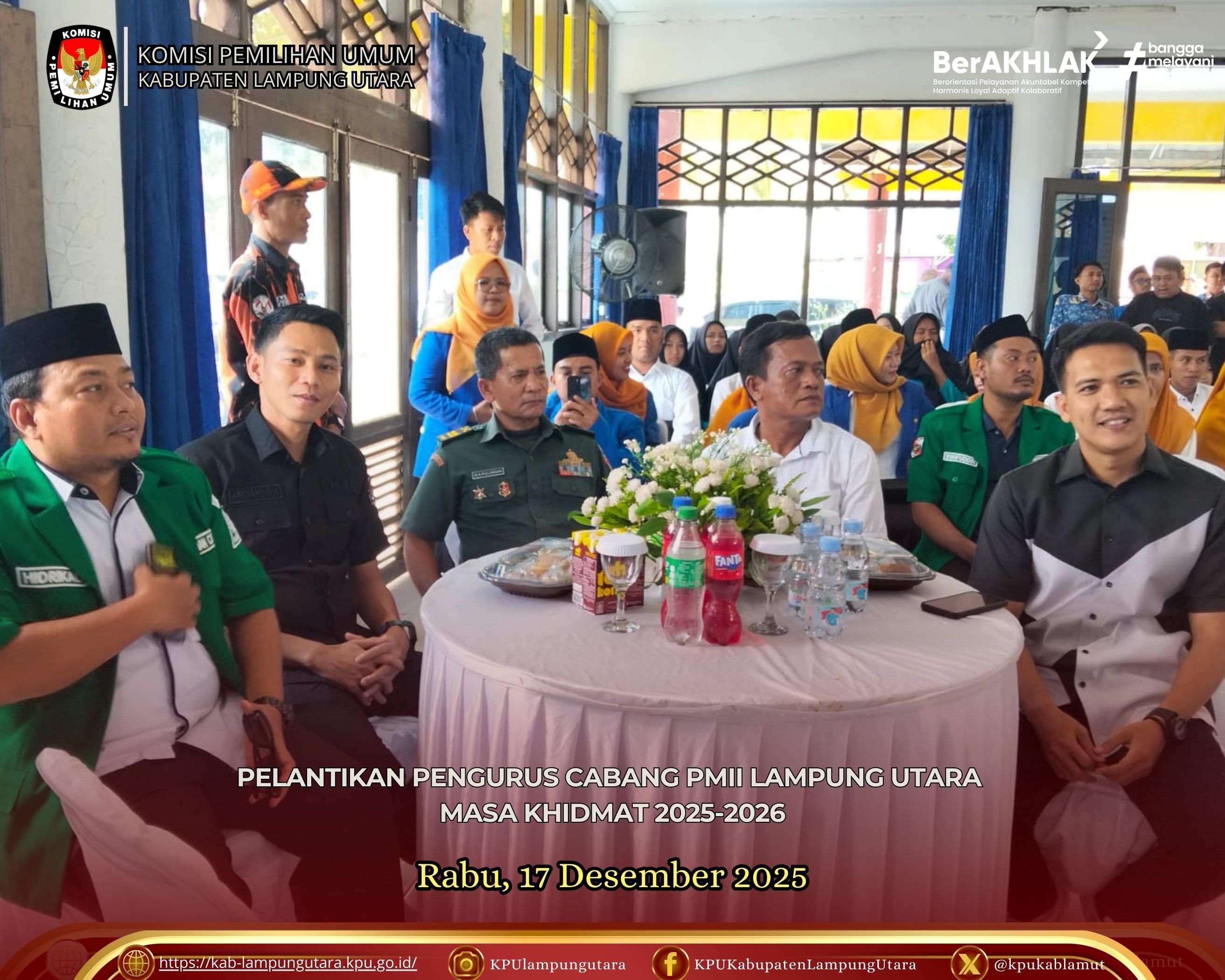 Pelantikan Pengurus Cabang PMII. Rabu, 17 Desember 2025
