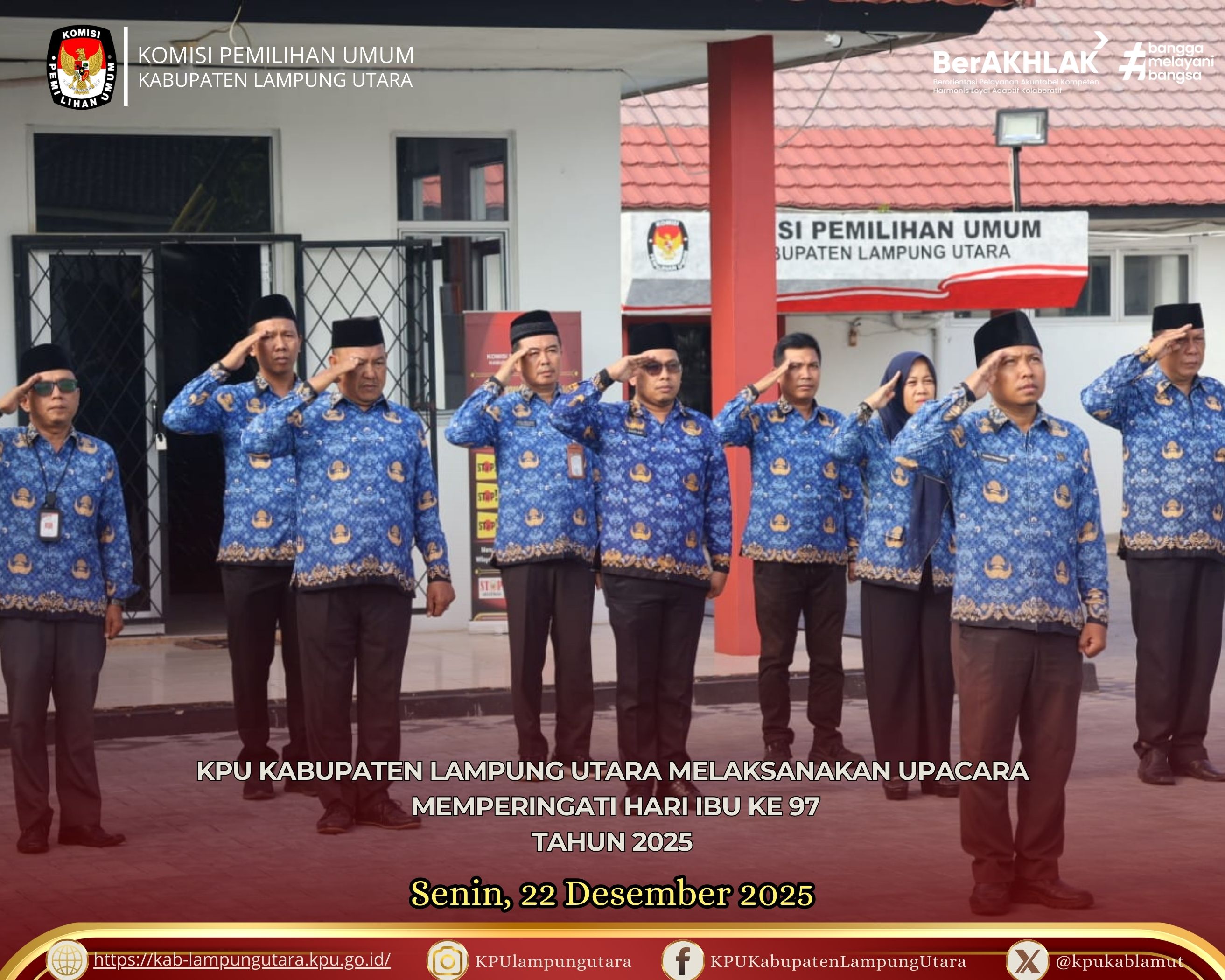 upacara hari ibu senin, 22 Desember 2025