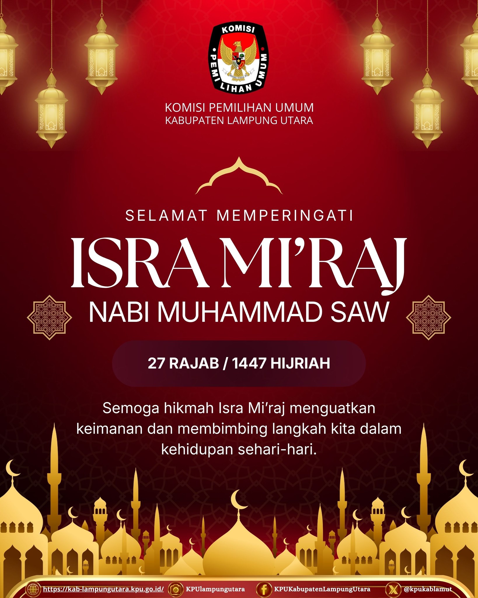 Isra Mi'raj Nabi Muhammad SAW (27 rajab 1447 H)