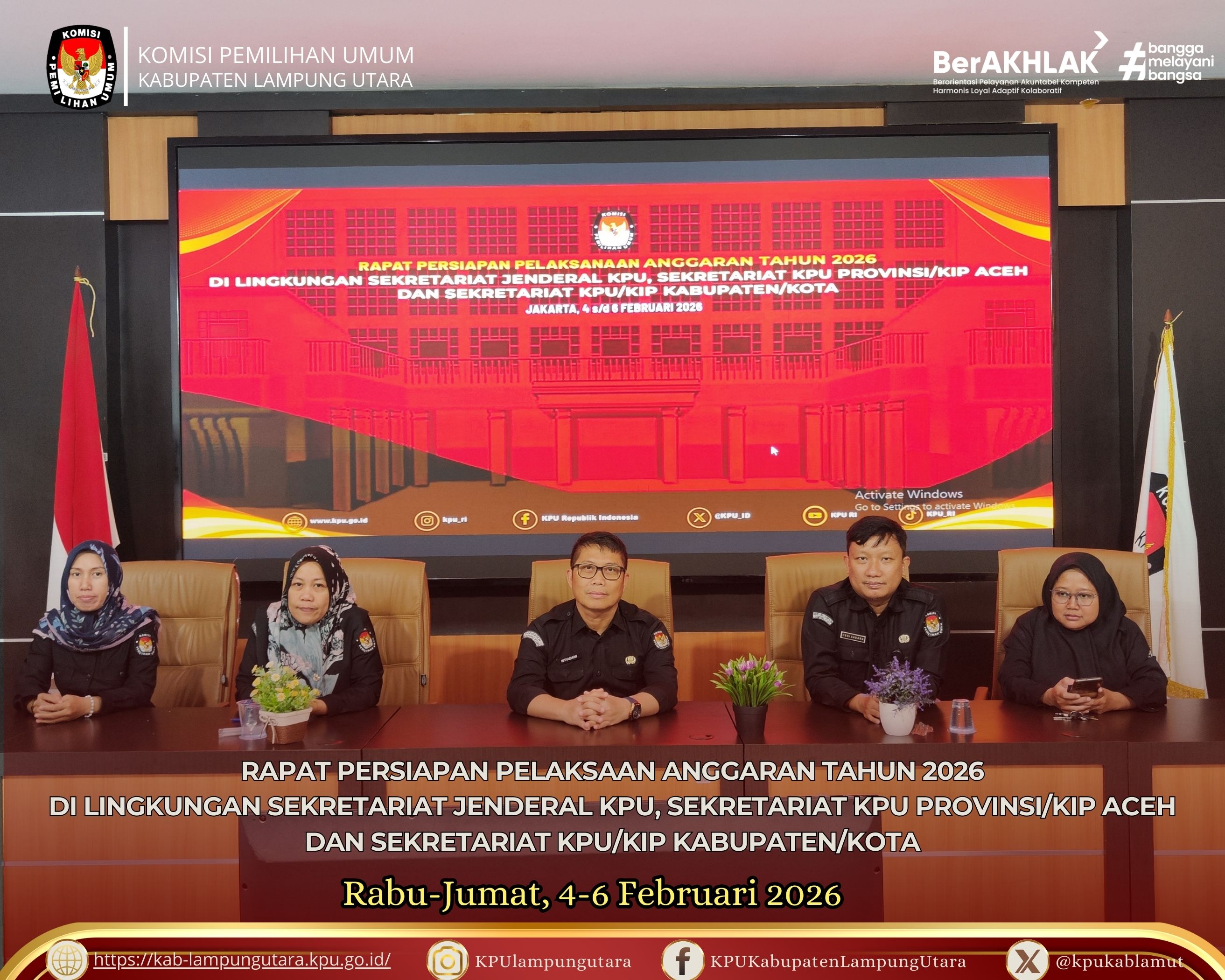 Rapat Persiapan Pelaksaan Anggaran Tahun 2026 rabu 4 Februari 2026