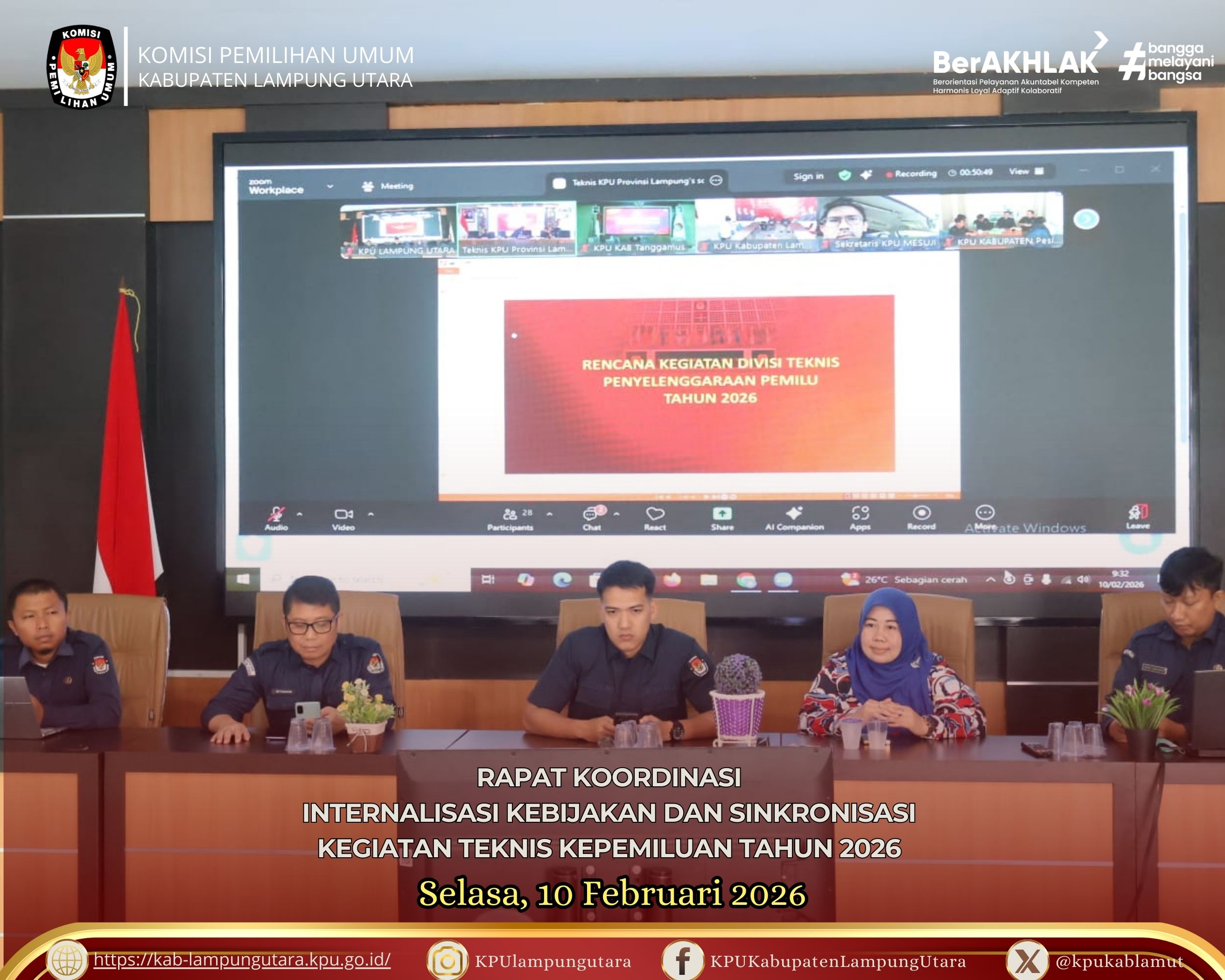 Internalisasi Kebijakan dan Sinkronisasi Kegiatan Teknis, Selasa  10 februari 2026