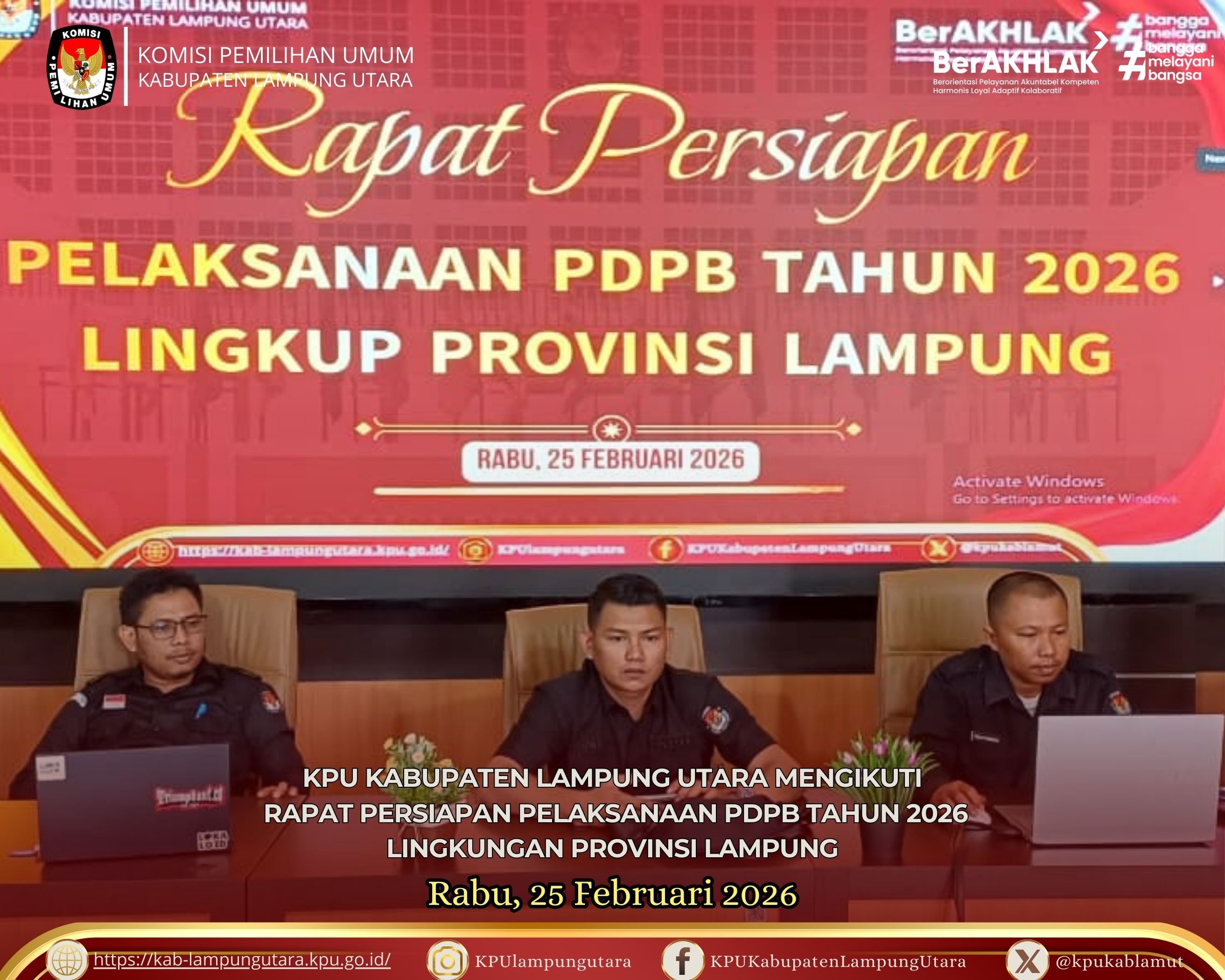 Rapat Persiapan Pelaksaan PDPB Tahun 2026 Rabu, 25 Februari 2026