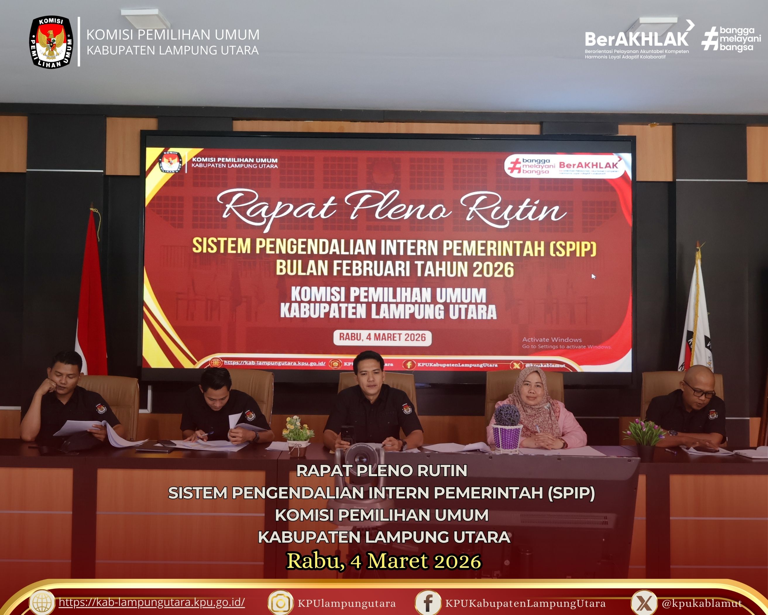 RAPAT RUTIN SPIP BULAN FEBRUARI, RABU 4 MARET 2026