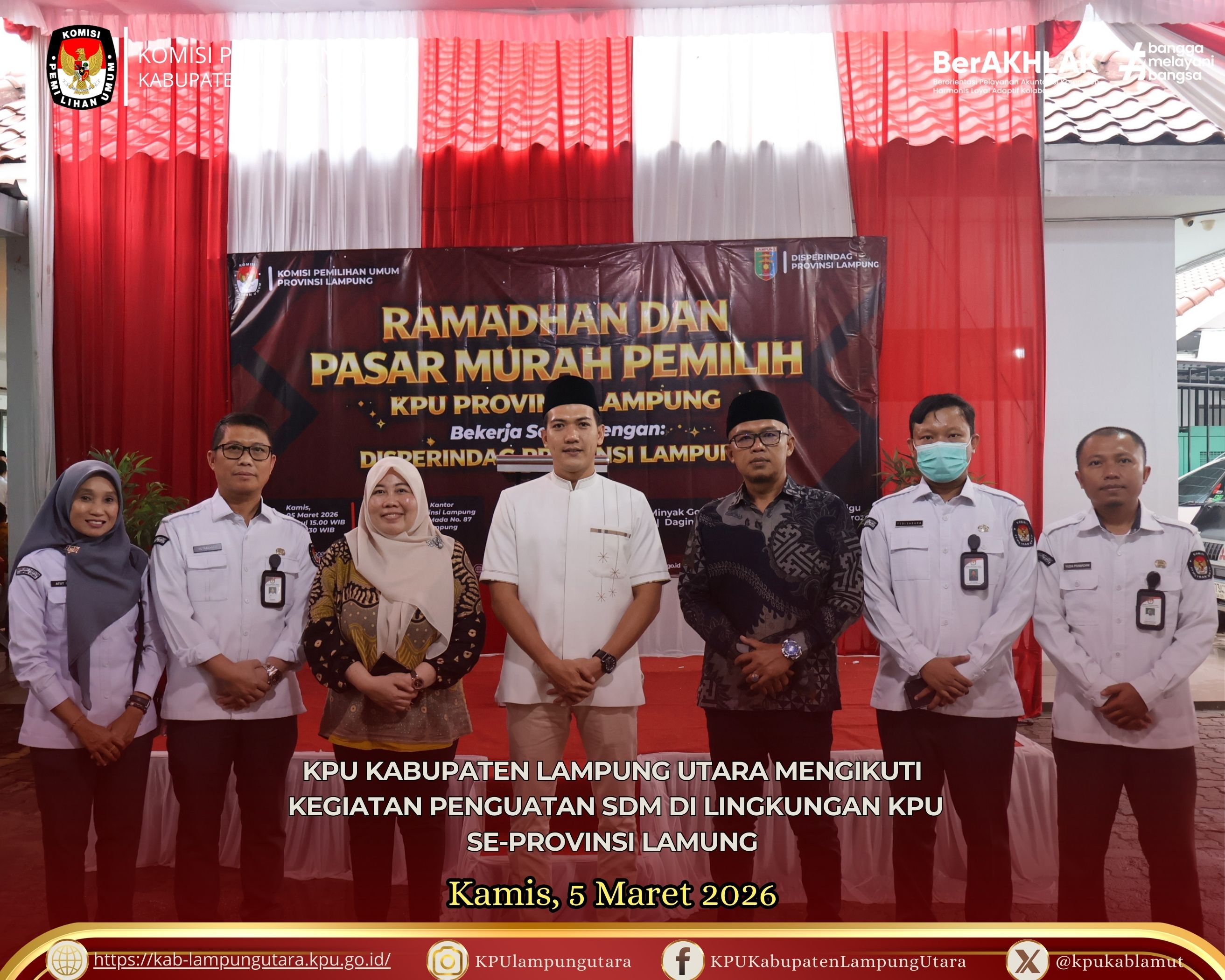 Penguatan SDM di lingkungan KPU Provinsi. Kamis, 5 maret 2026