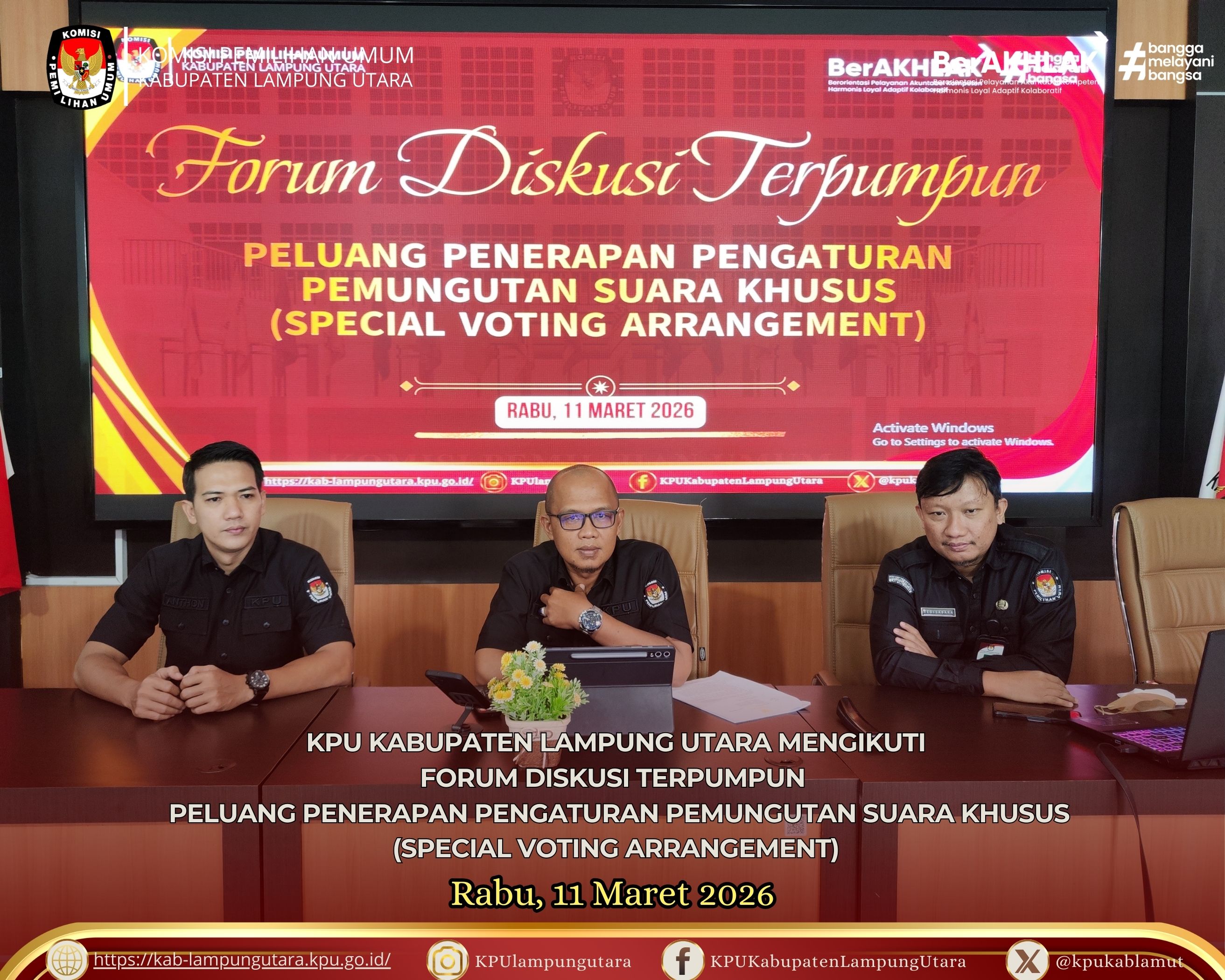 Diskusi Terpumpun Peluang Penerapan Pengaturan Peserta Pemungutan. Rabu, 11 Maret 2026