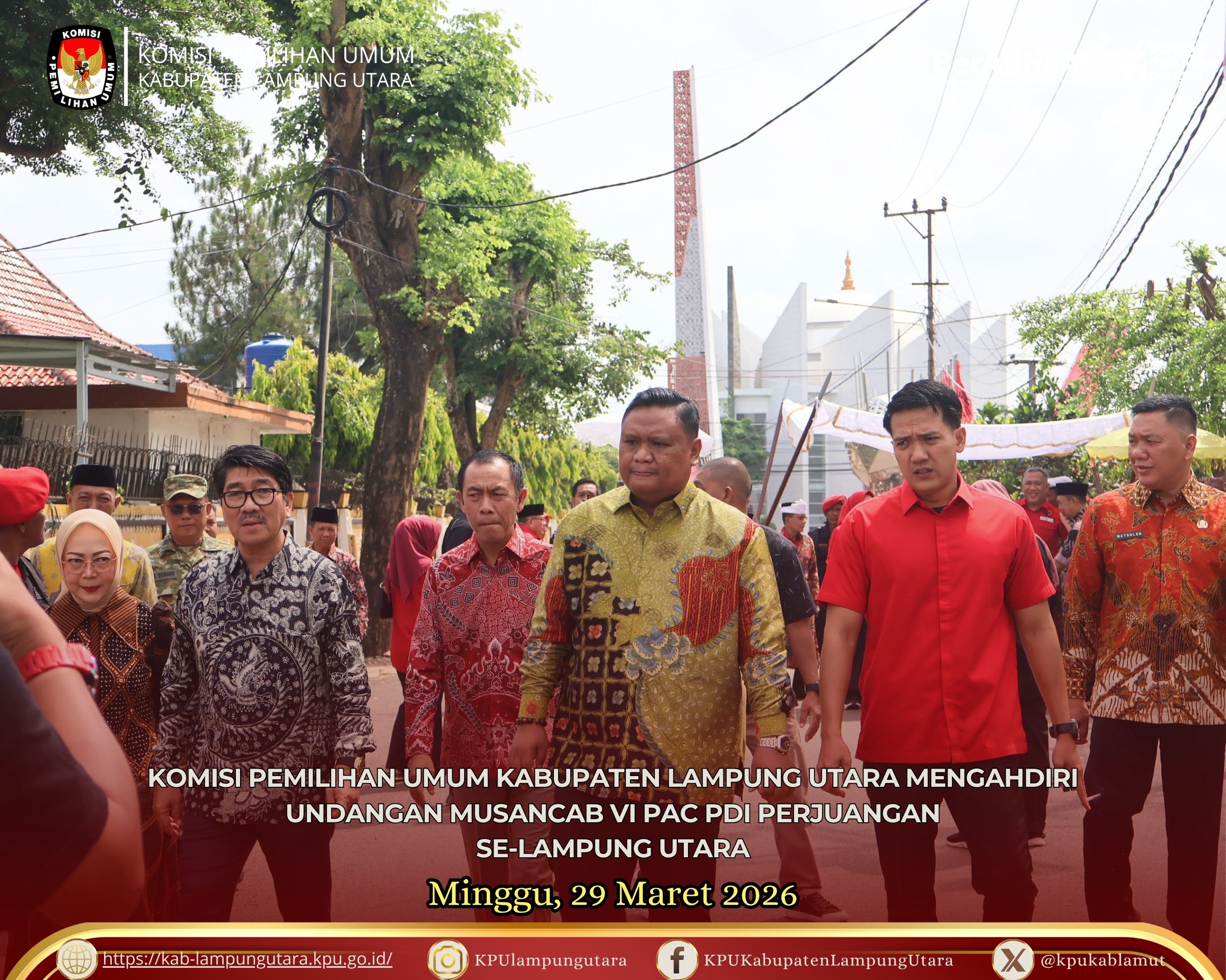 hadiri kegiatan Musancab VI PAC PDI Perjuangan Minggu, 29 Maret 2026,