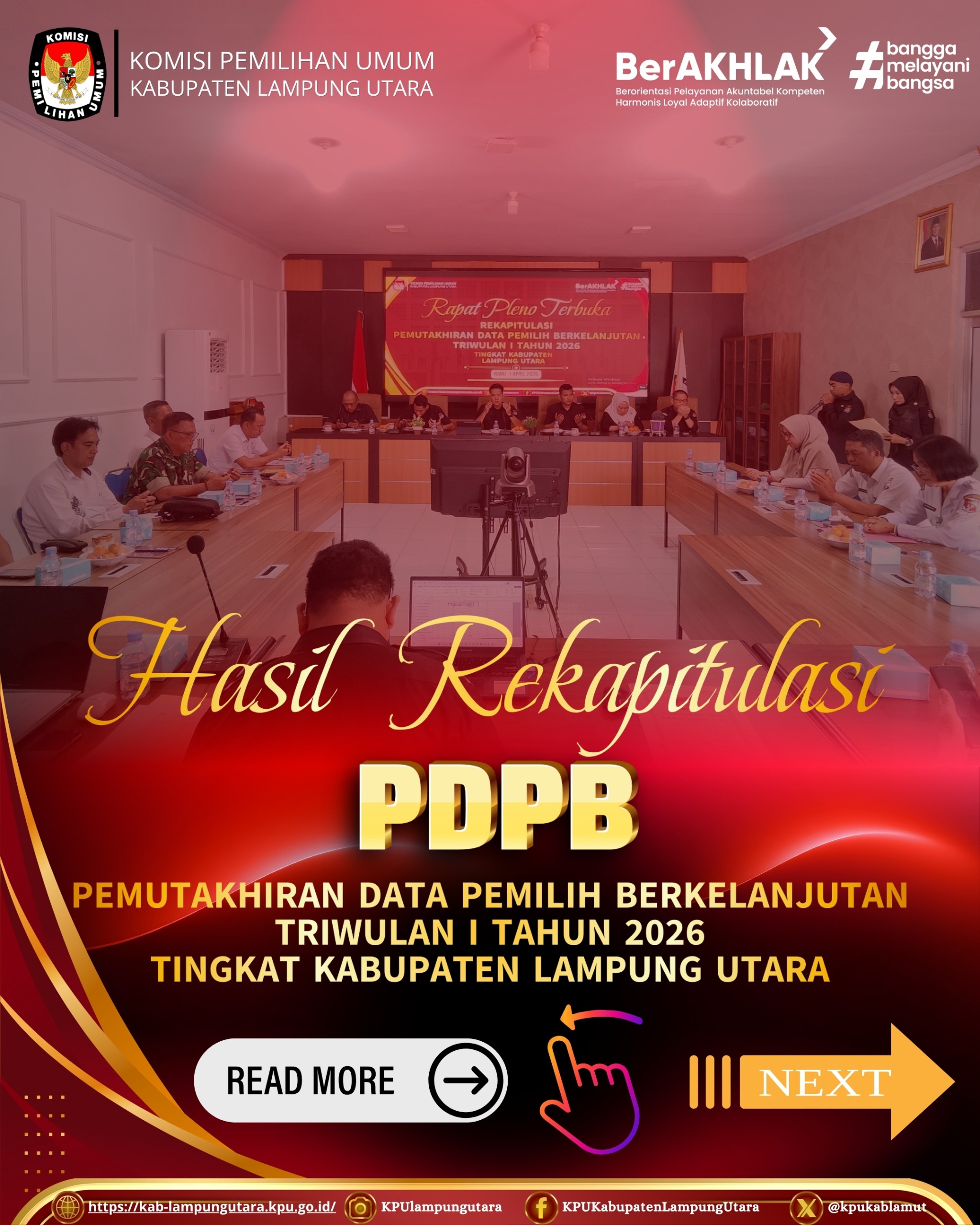 Hasil Rekapitulasi PDPB Triwulan I Tahun 2026