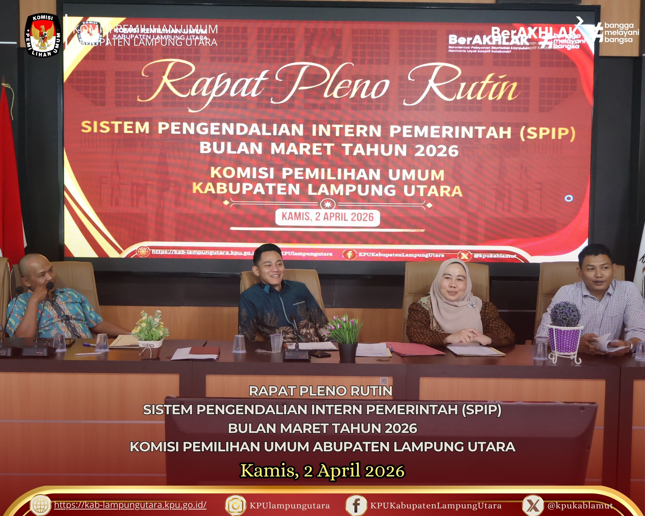 Rapat Pleno Rutin SPIP bulan Maret 2026 Kamis, 2 April 2026