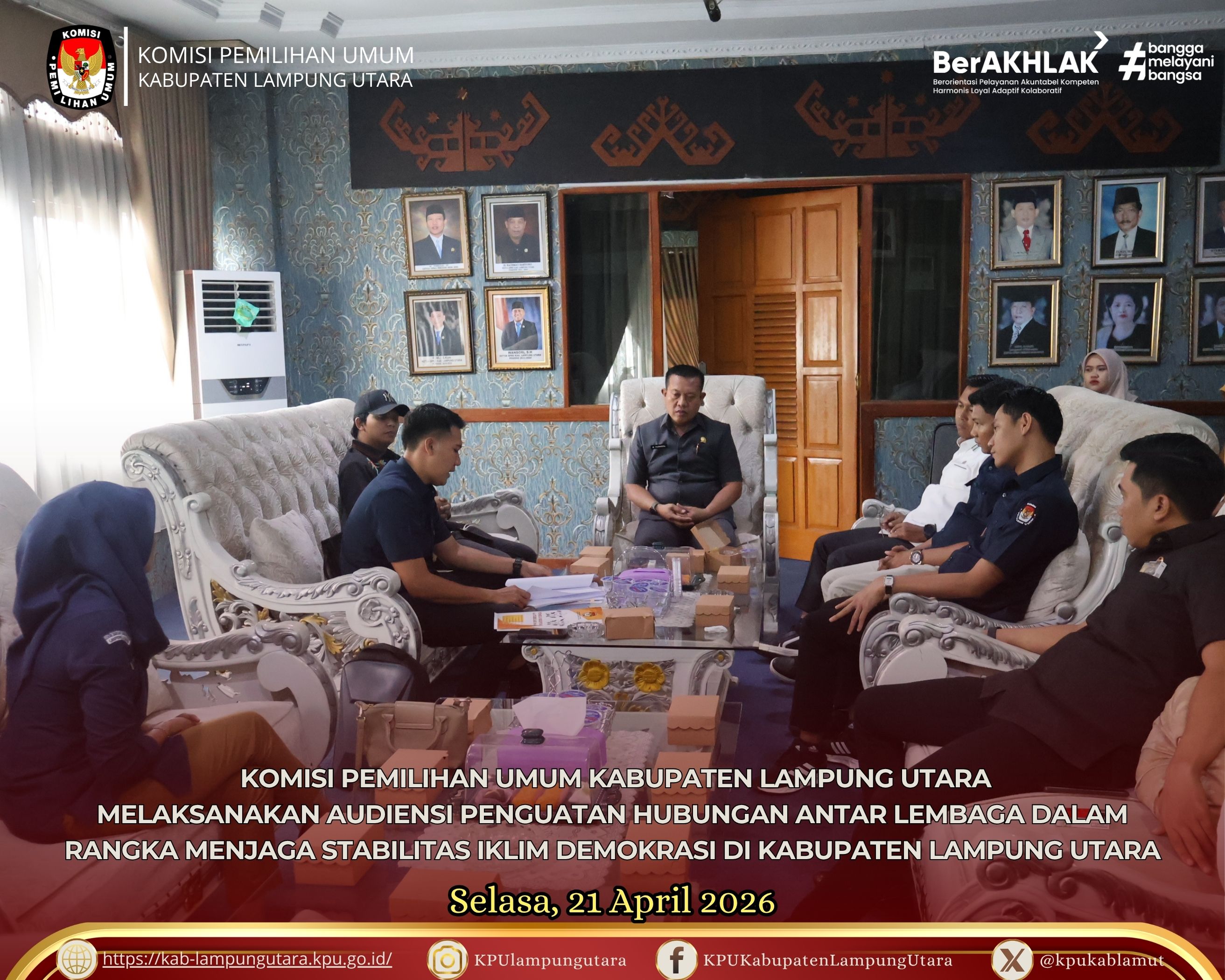 audiensi penguatan hubungan antar lembaga selasa, 21 april2026