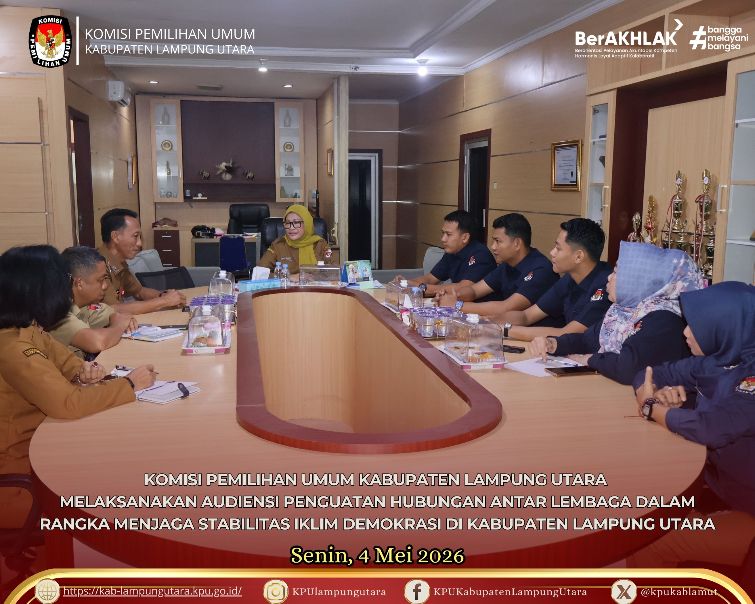 audiensi penguatan hubungan antar lembaga selasa, 5 mei 2026
