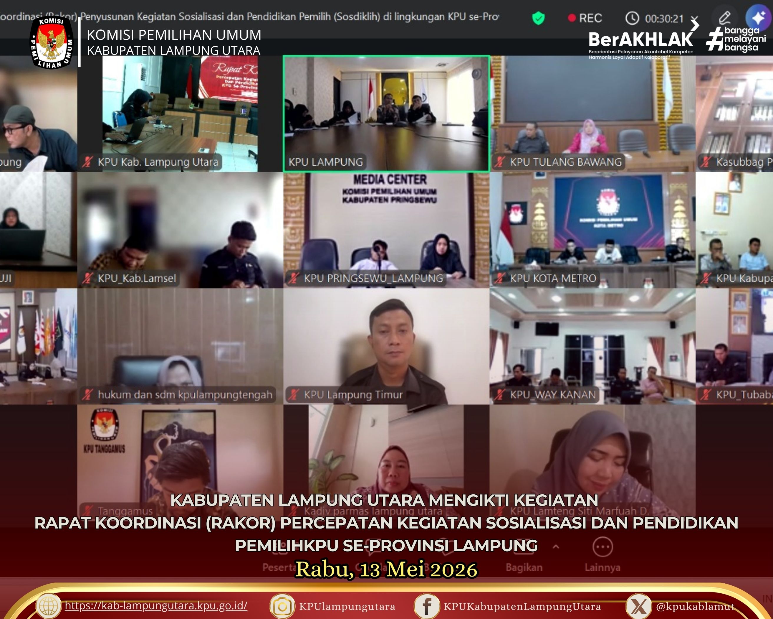 Kegiatan Sosialisasi dan Pendidikan Rabu, 13 Mei 2026