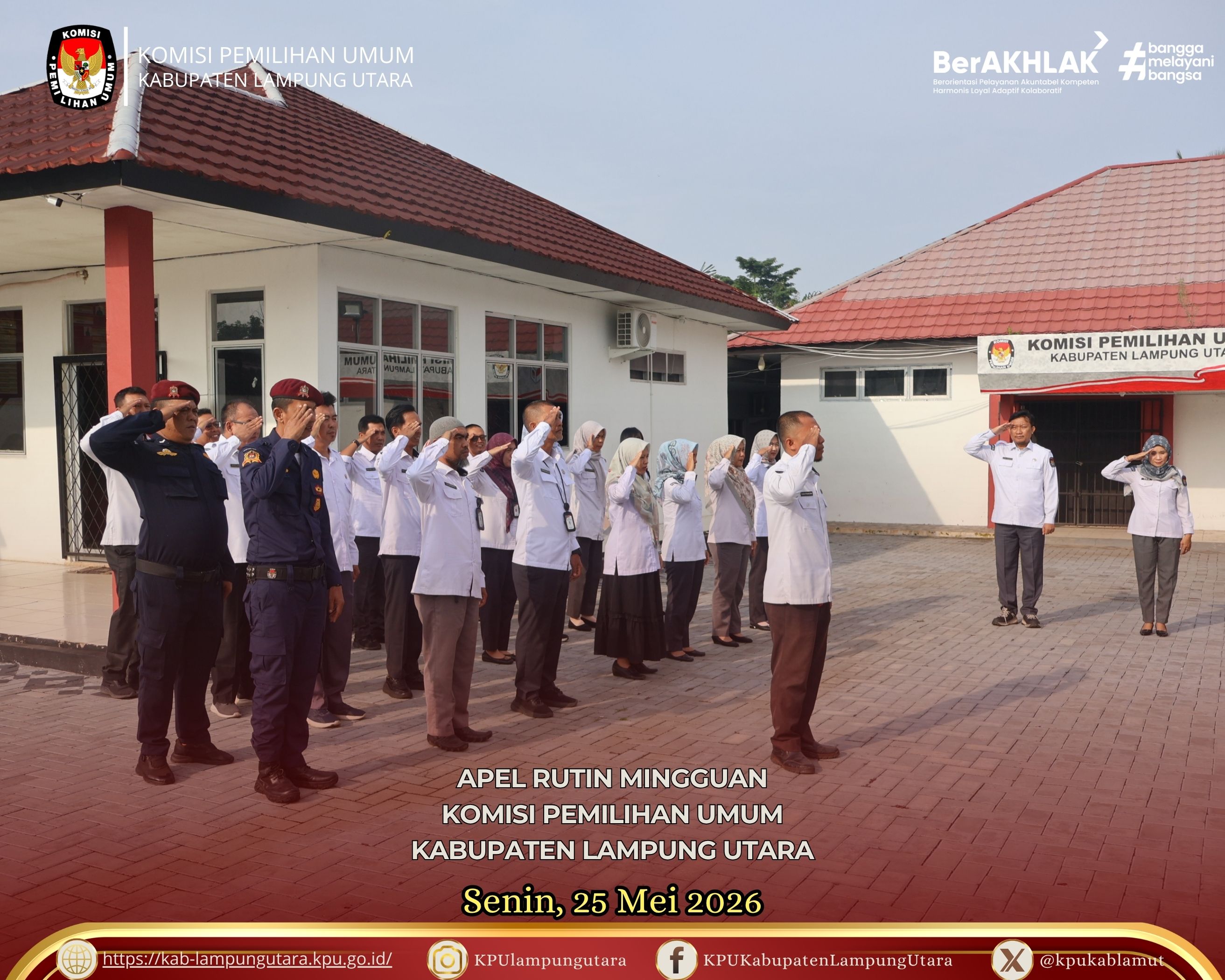 Apel rutin, Senin (25 Mei 2026).