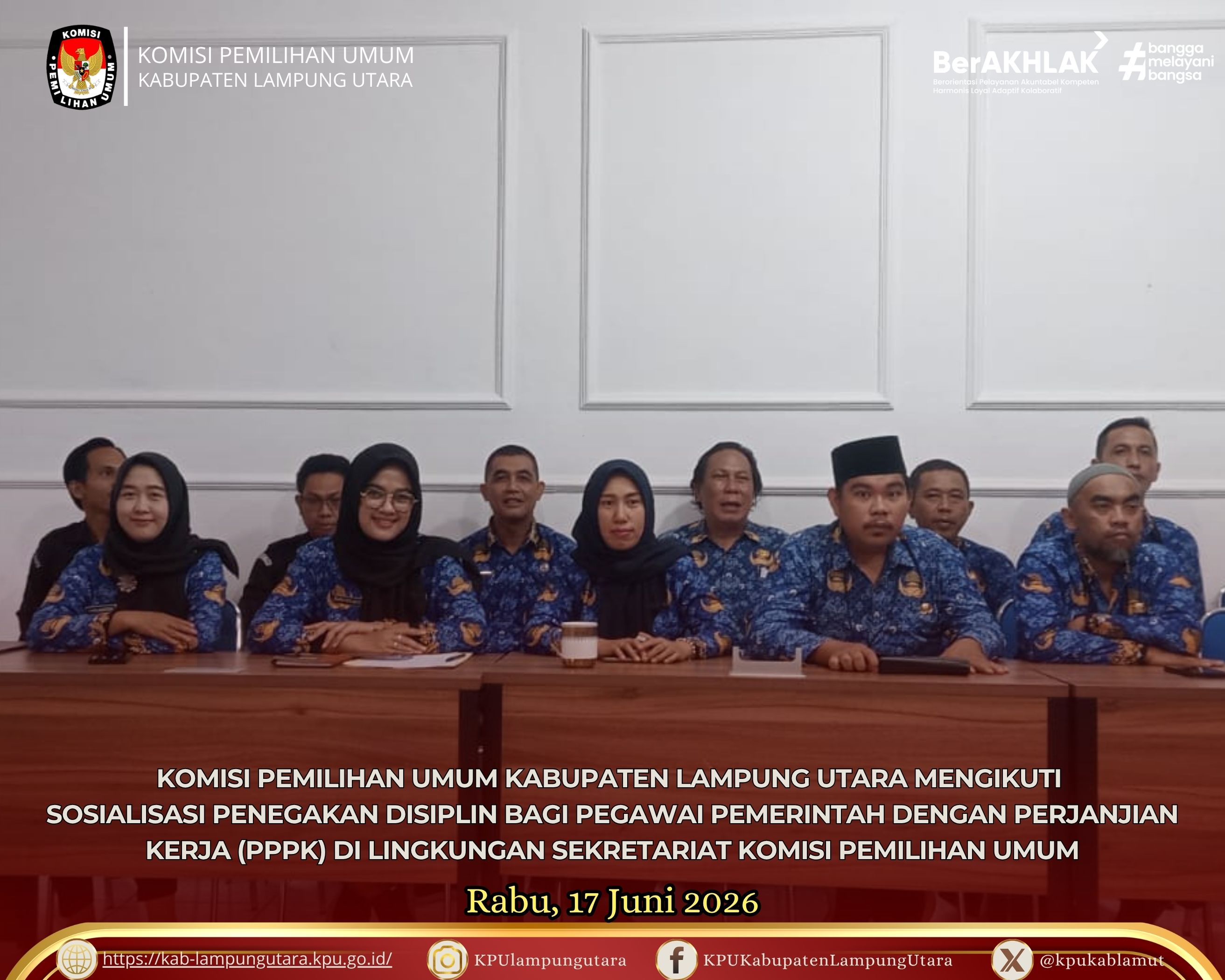 Sosialisasi Penegakan Disiplin bagi PPPK Rabu (17/06/2026)