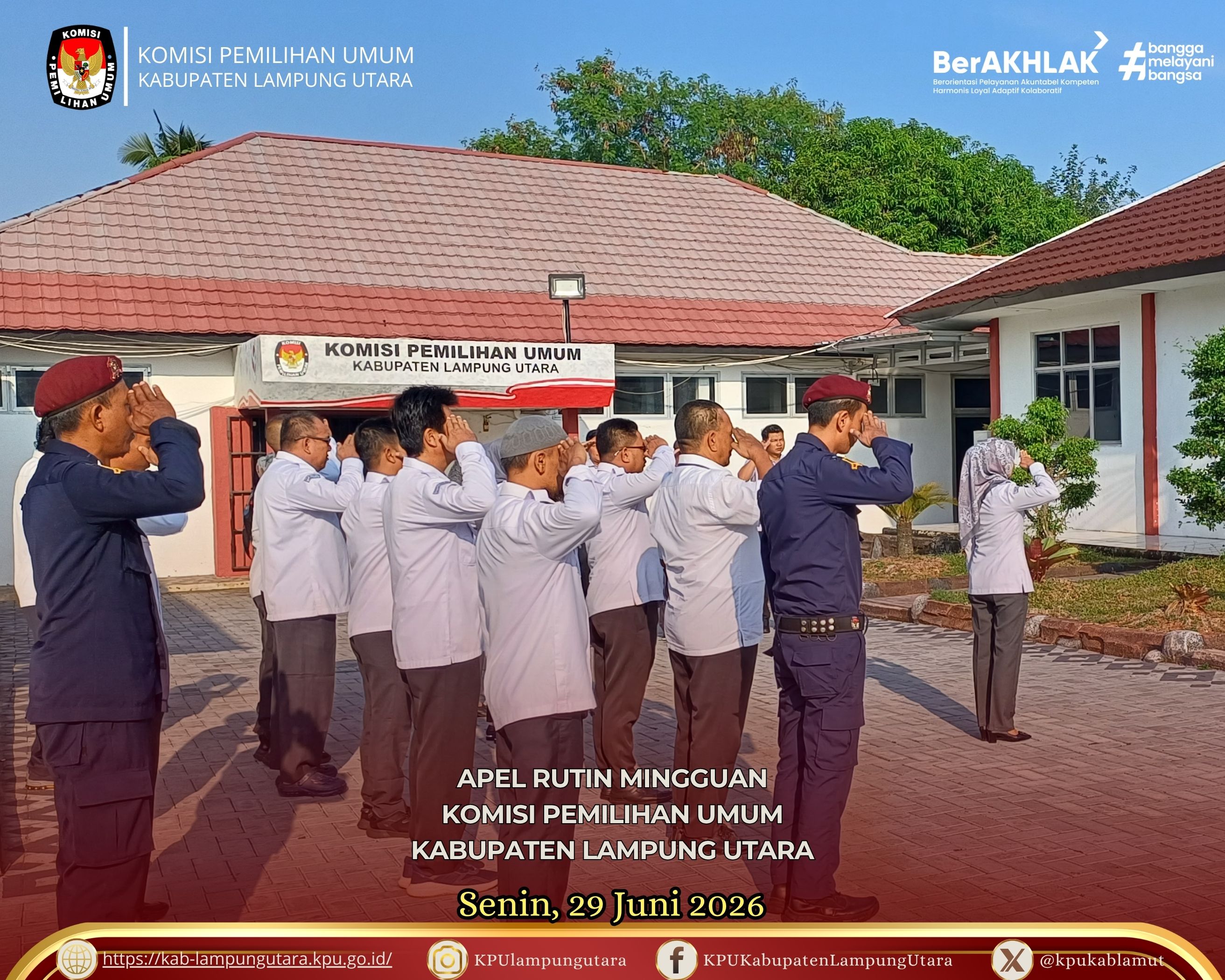 Apel rutin, Senin (29 Juni 2026)