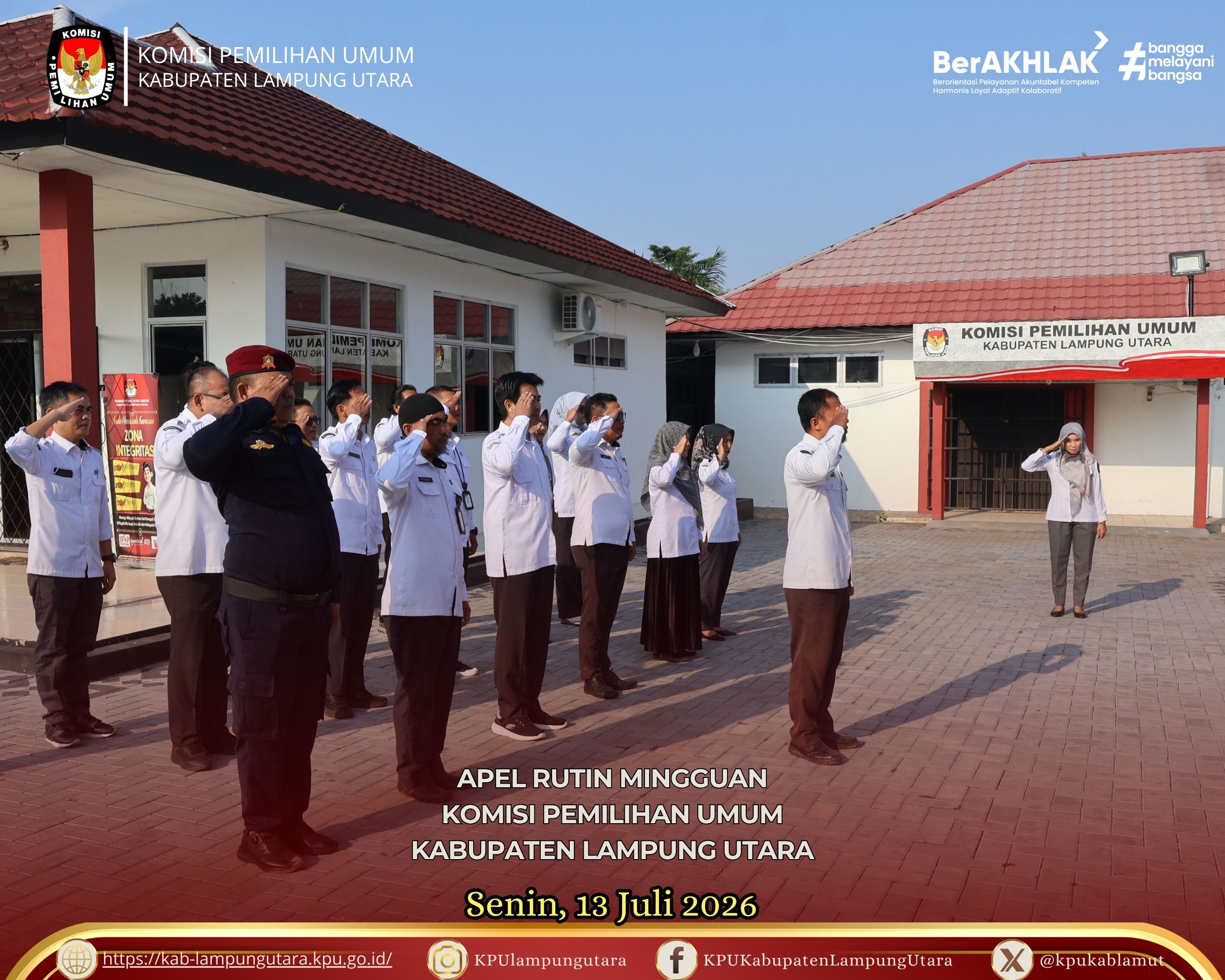 APEL RUTIN SENIN, 13 JULI 2026
