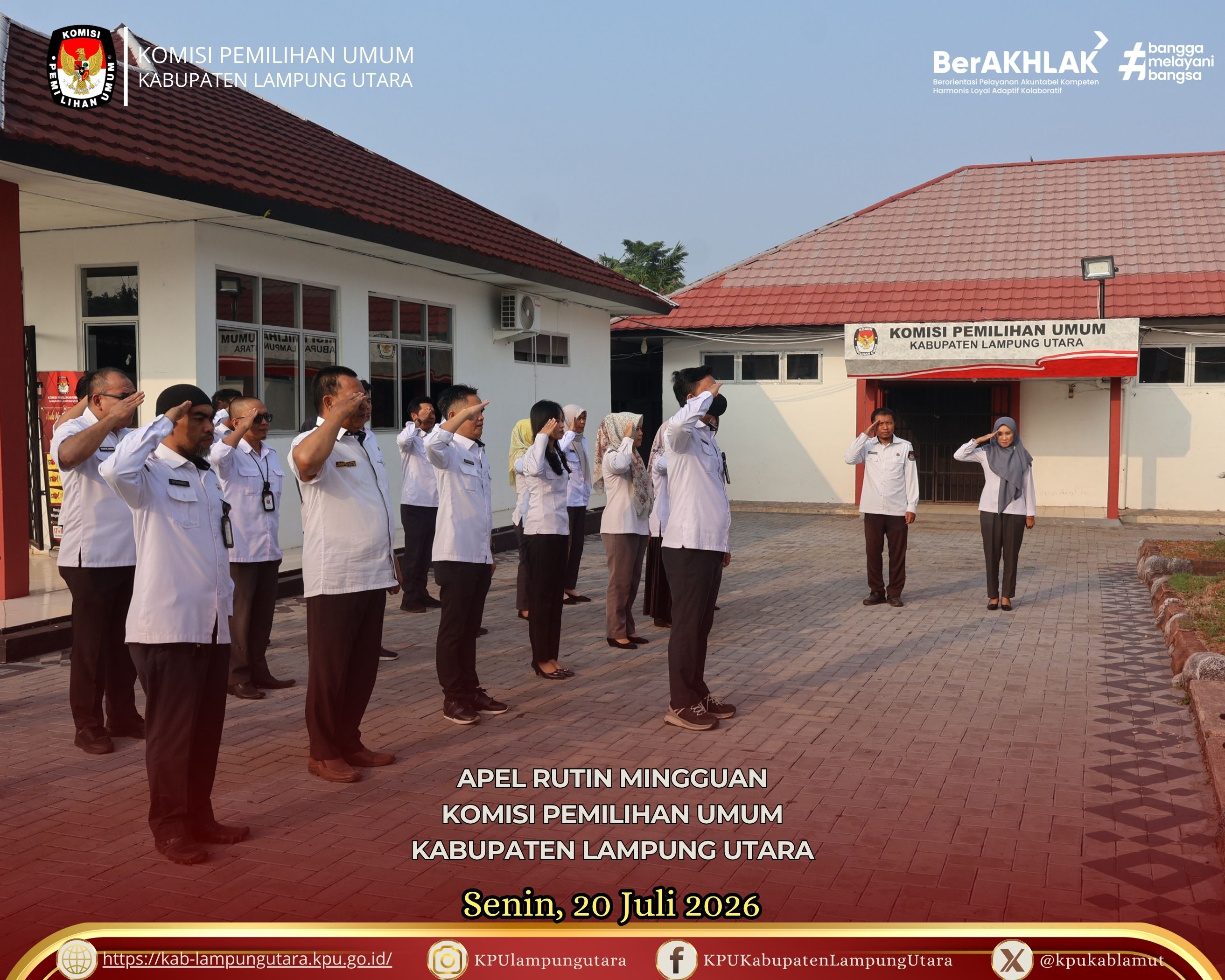 Apel rutin Senin (20 Juli 2026).