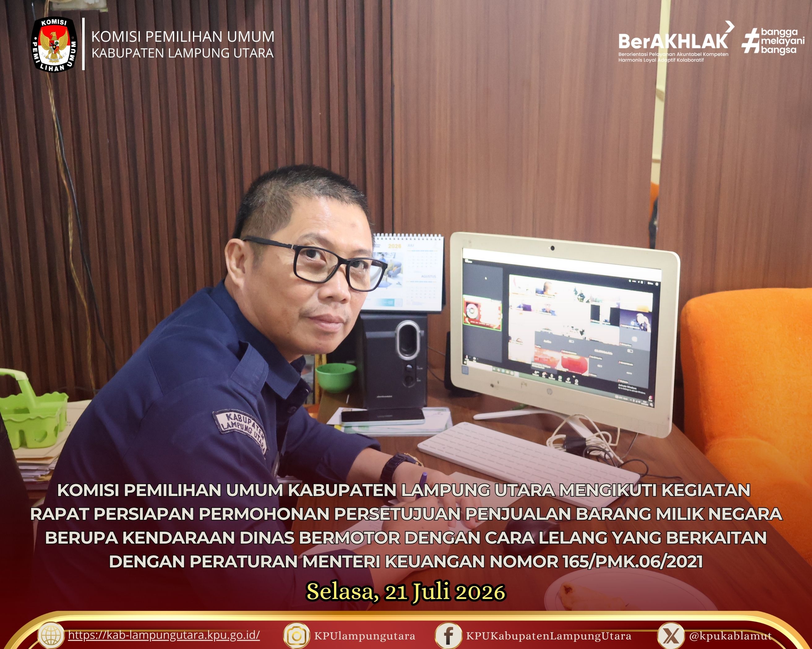 Rapat Persiapan Permohonan Persetujuan Penjualan BMN, Selasa (21/07/2026)