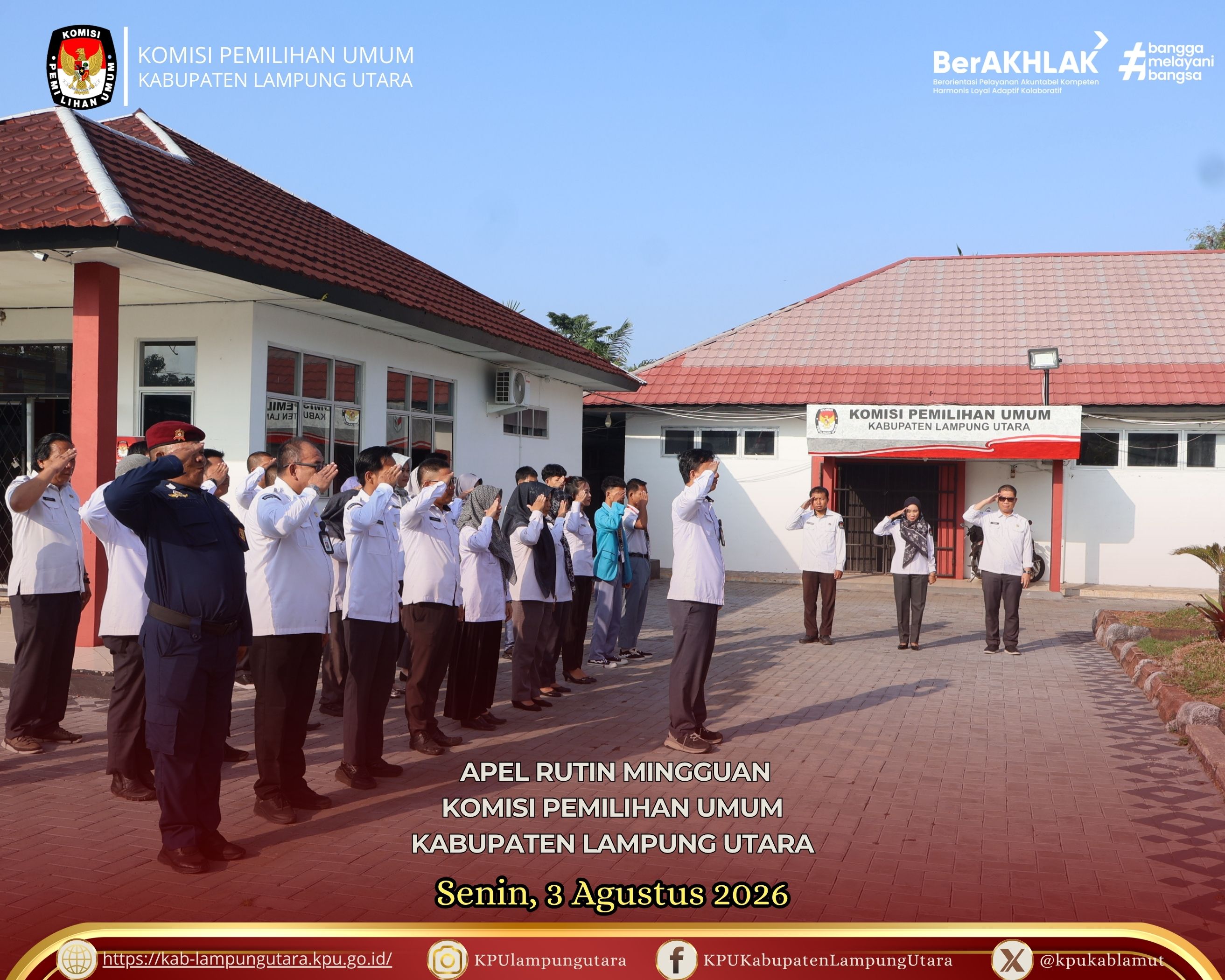 Apel rutin Senin, 3 Agustus 2026