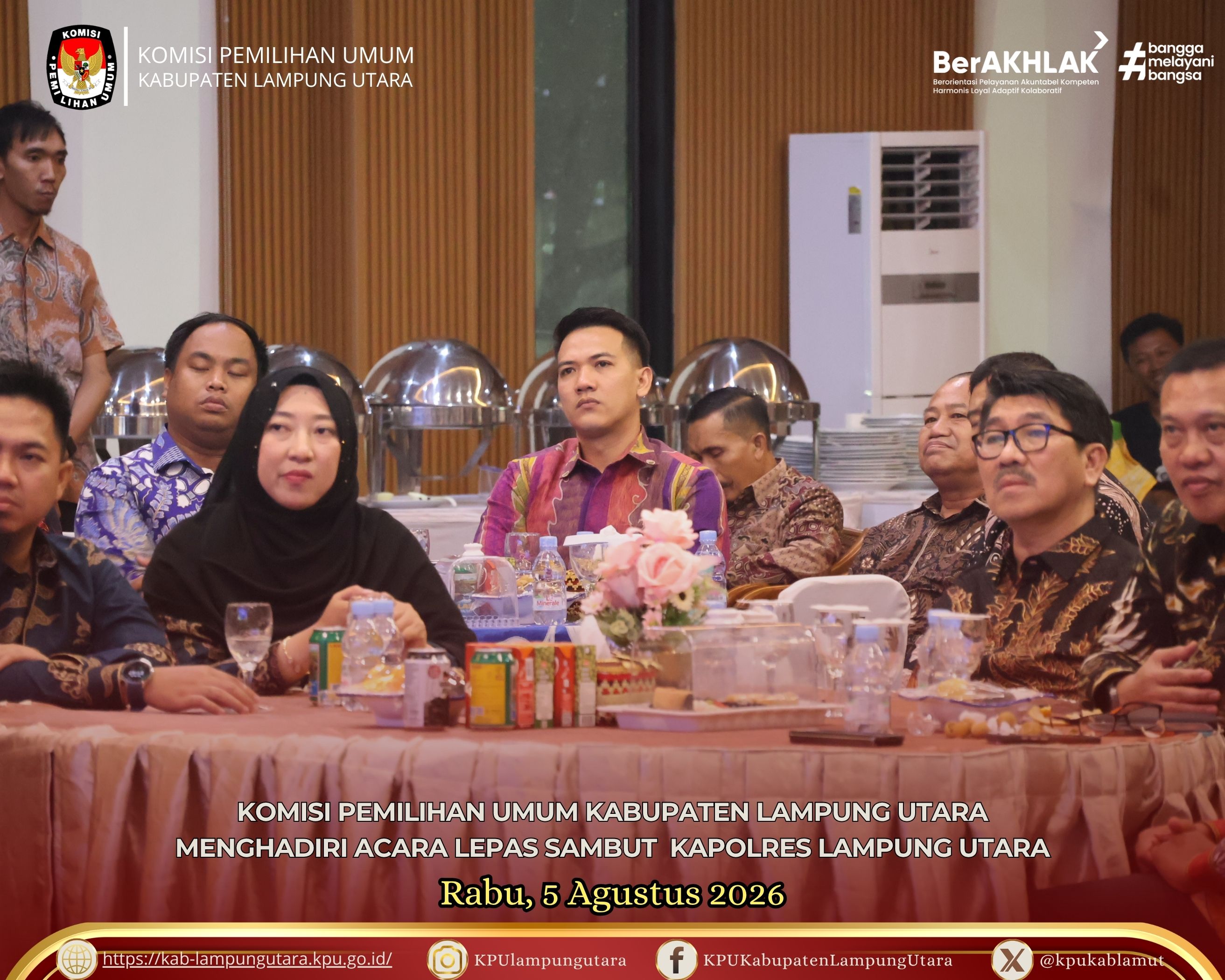 Lepas Sambut  Kapolres Lampung Utara Rabu, 5 Agustus 2026
