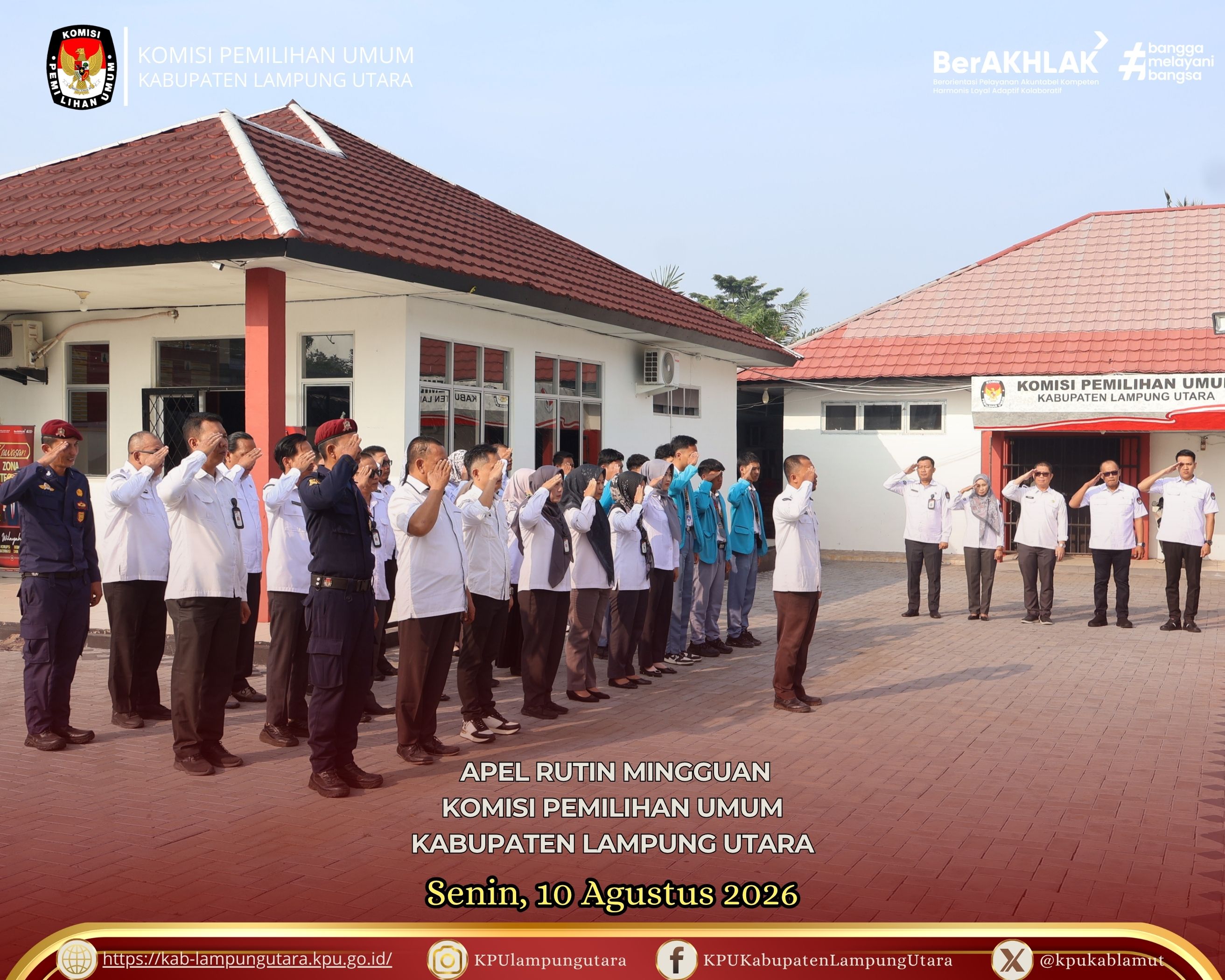 Apel rutin Senin, 10 Agustus 2026