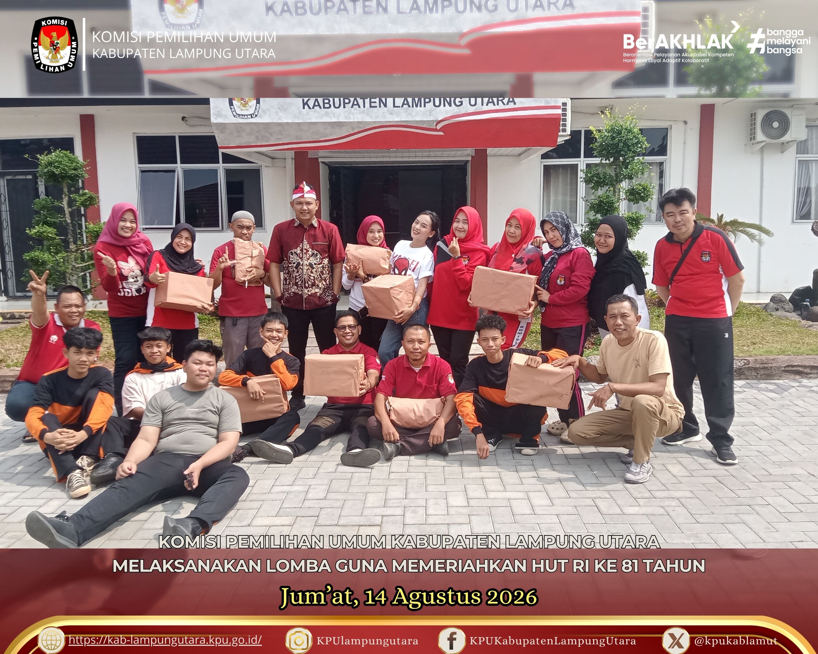 Lomba Guna Memeriahkan HUT RI ke 81 Tahun. Jum'at 15 Agustus 2026