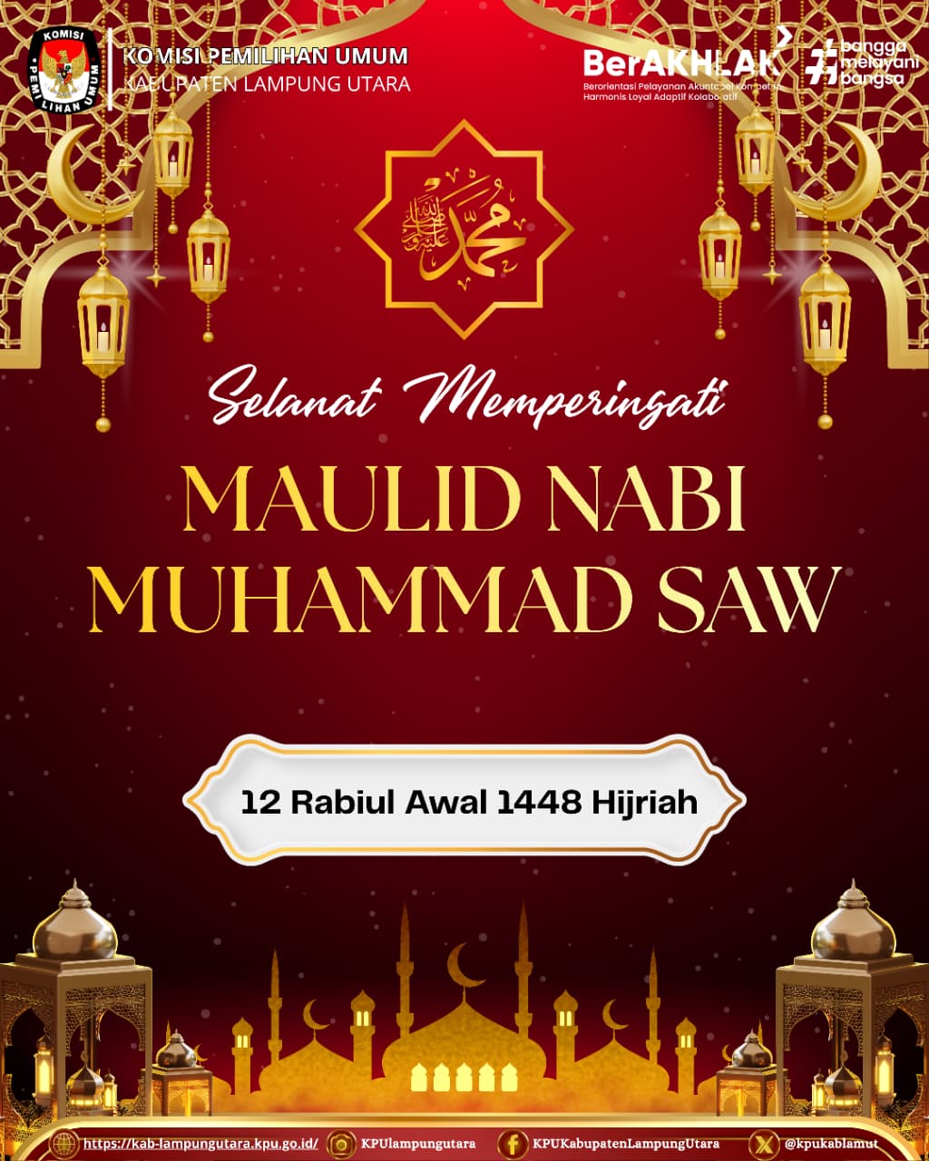 Memperingati Maulid Nabi Muhammad SAW, 12 Rabiul Awal 1448 Hijriah