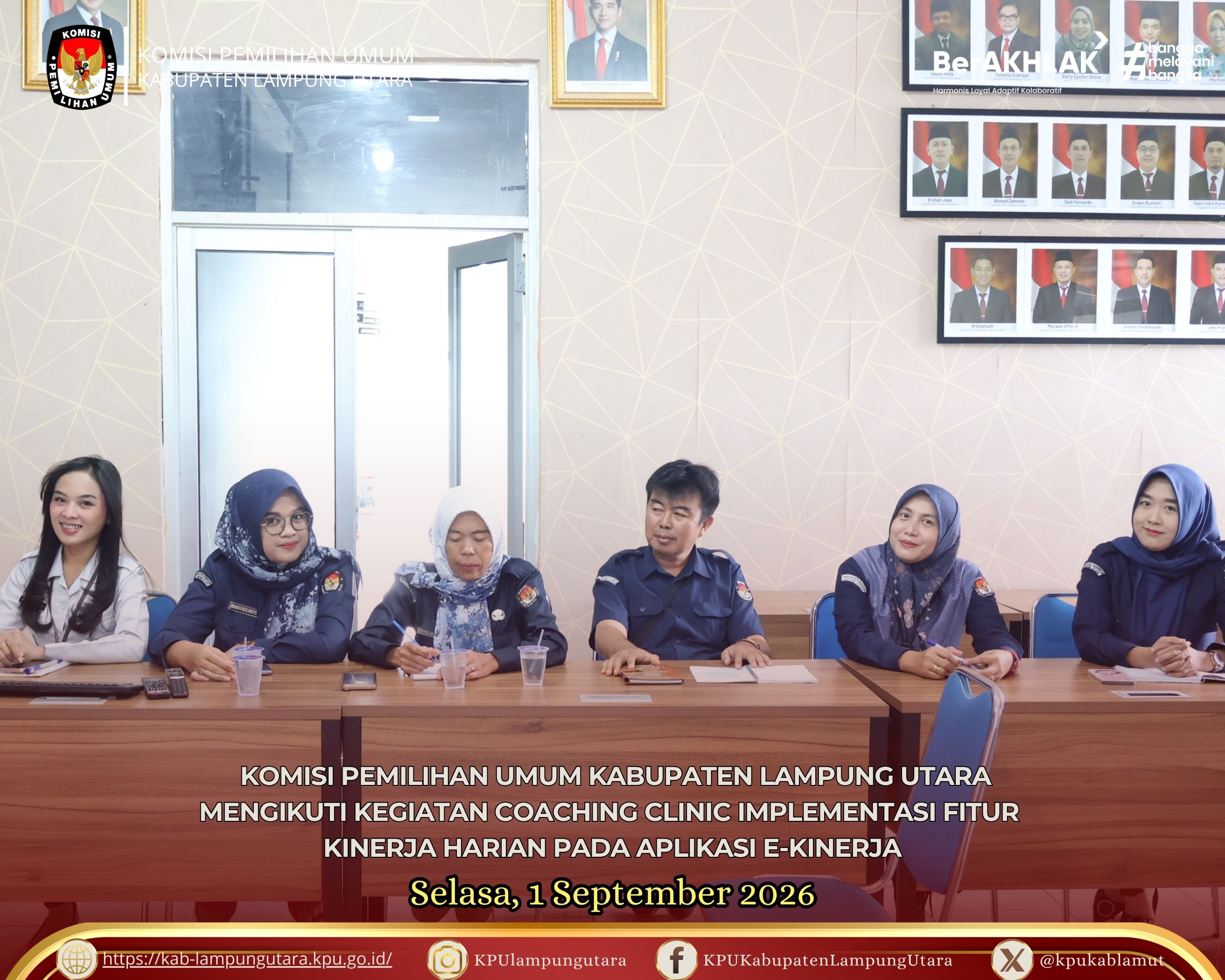 Coaching Clinic Implementasi Fitur Kinerja Harian pada Aplikasi E-Kinerja, Selasa (1/9/2026)