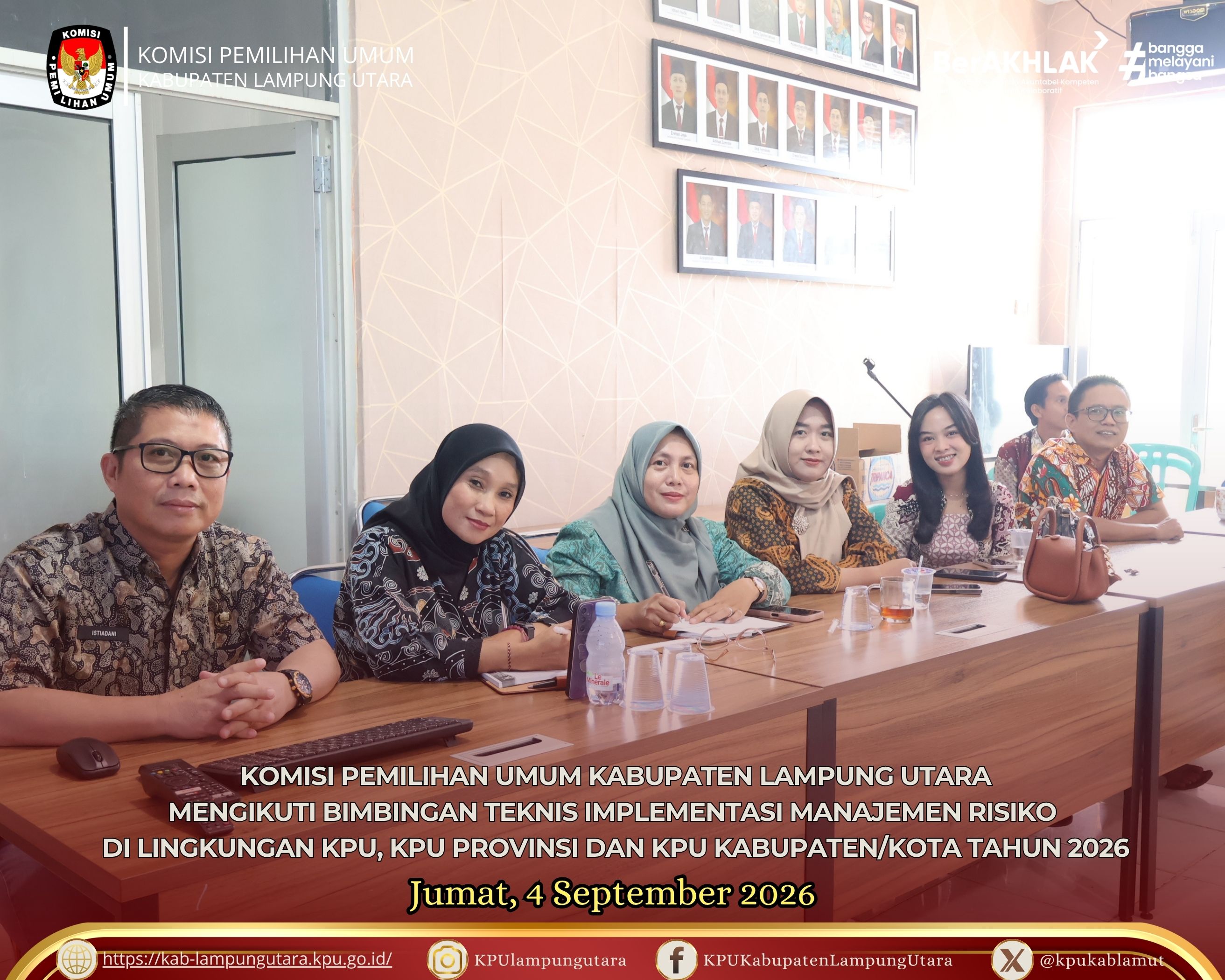 Implementasi Manajemen Risiko di Lingkungan KPU Jumat (4/9/2026)