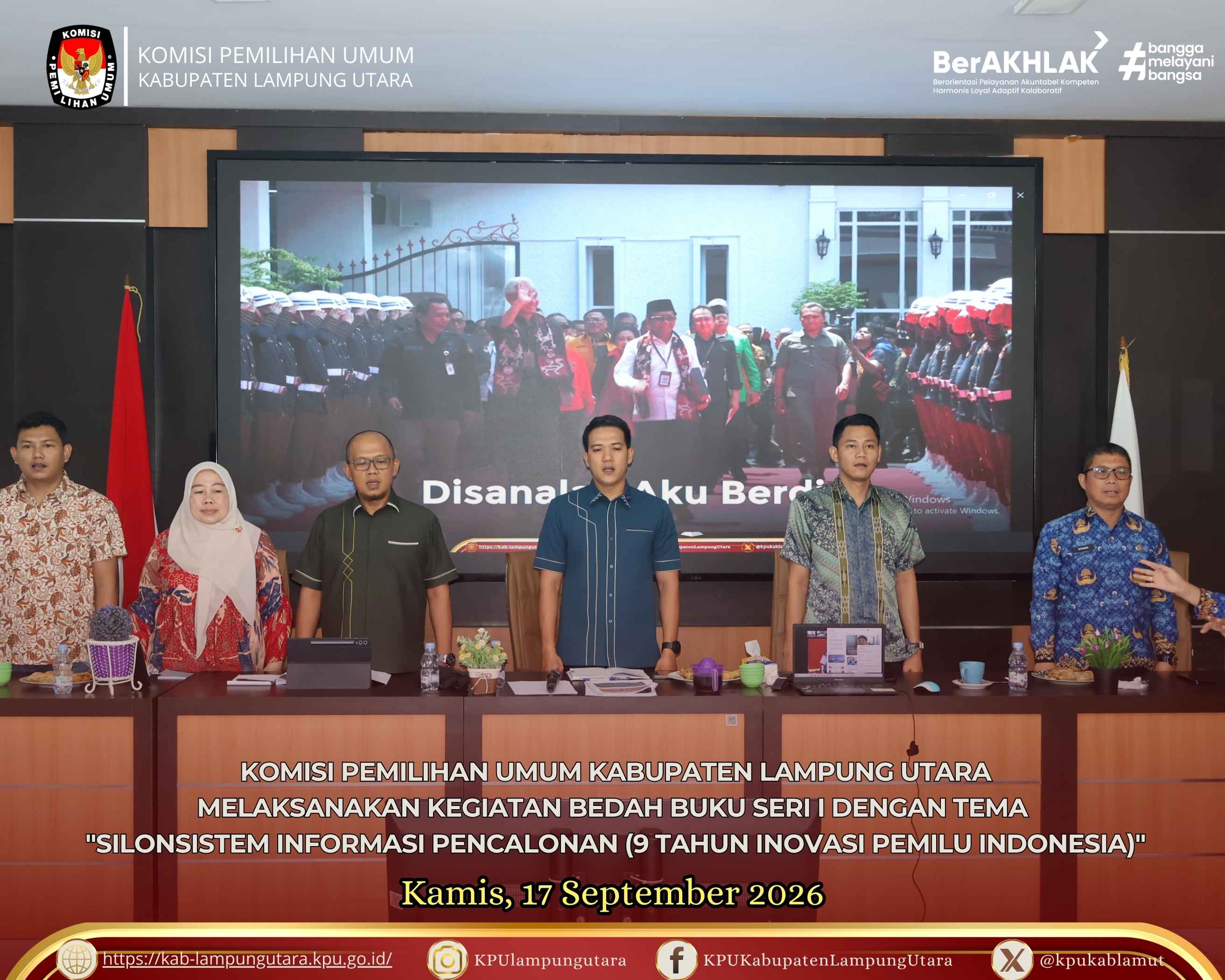 melaksanakan kegiatan Bedah Buku Seri I Kamis (17 September 2026)