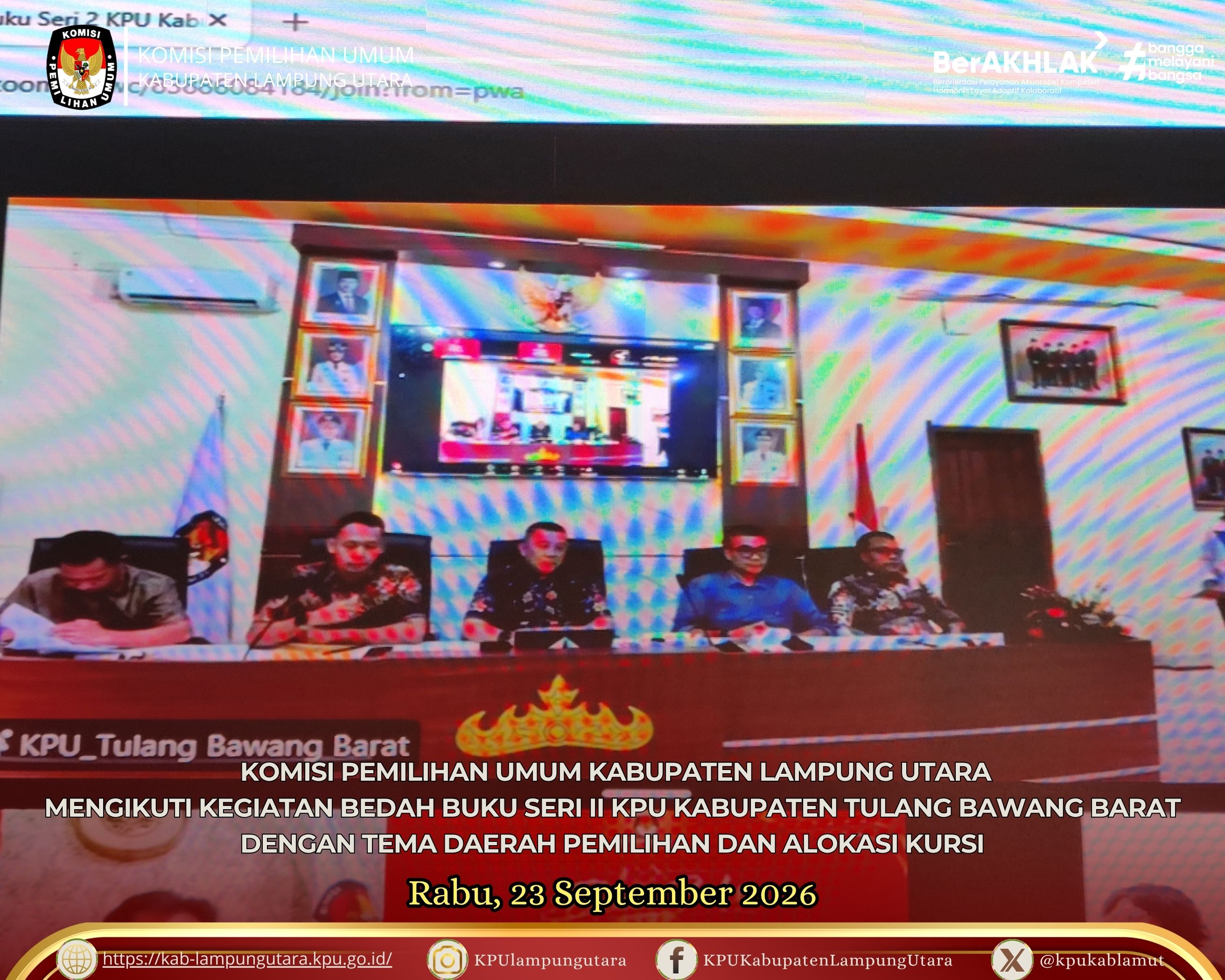 mengikuti kegiatan Bedah Buku Seri II Rabu, 23 September 2026