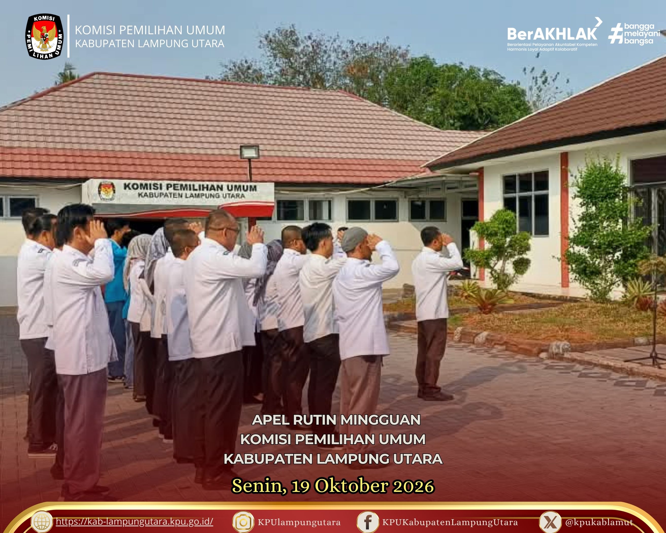 APEL RUTIN SENIN, 19 OKTOBER 2026