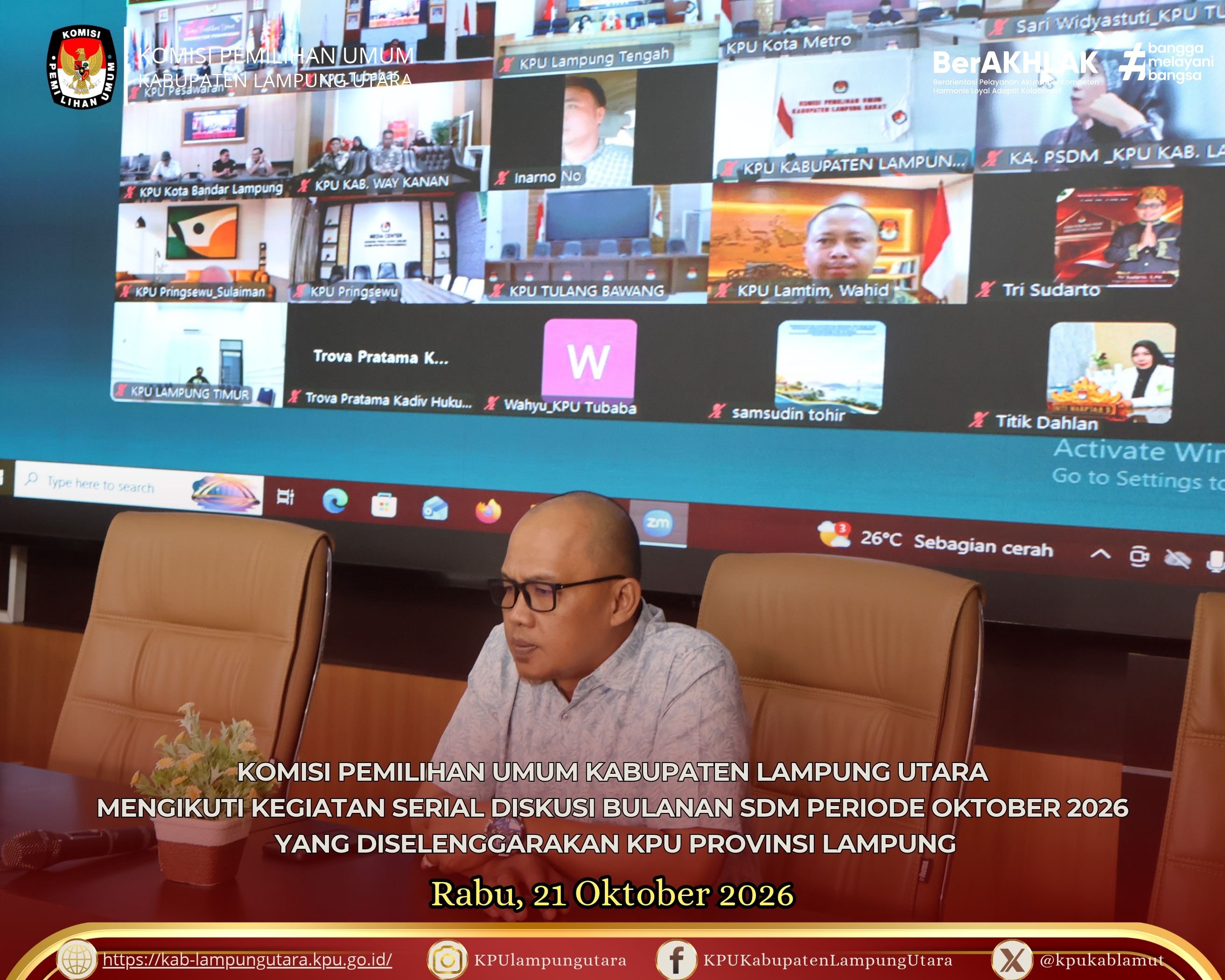 Diskusi Bulanan SDM Periode Oktober 2026 , Rabu (21/10/2026)