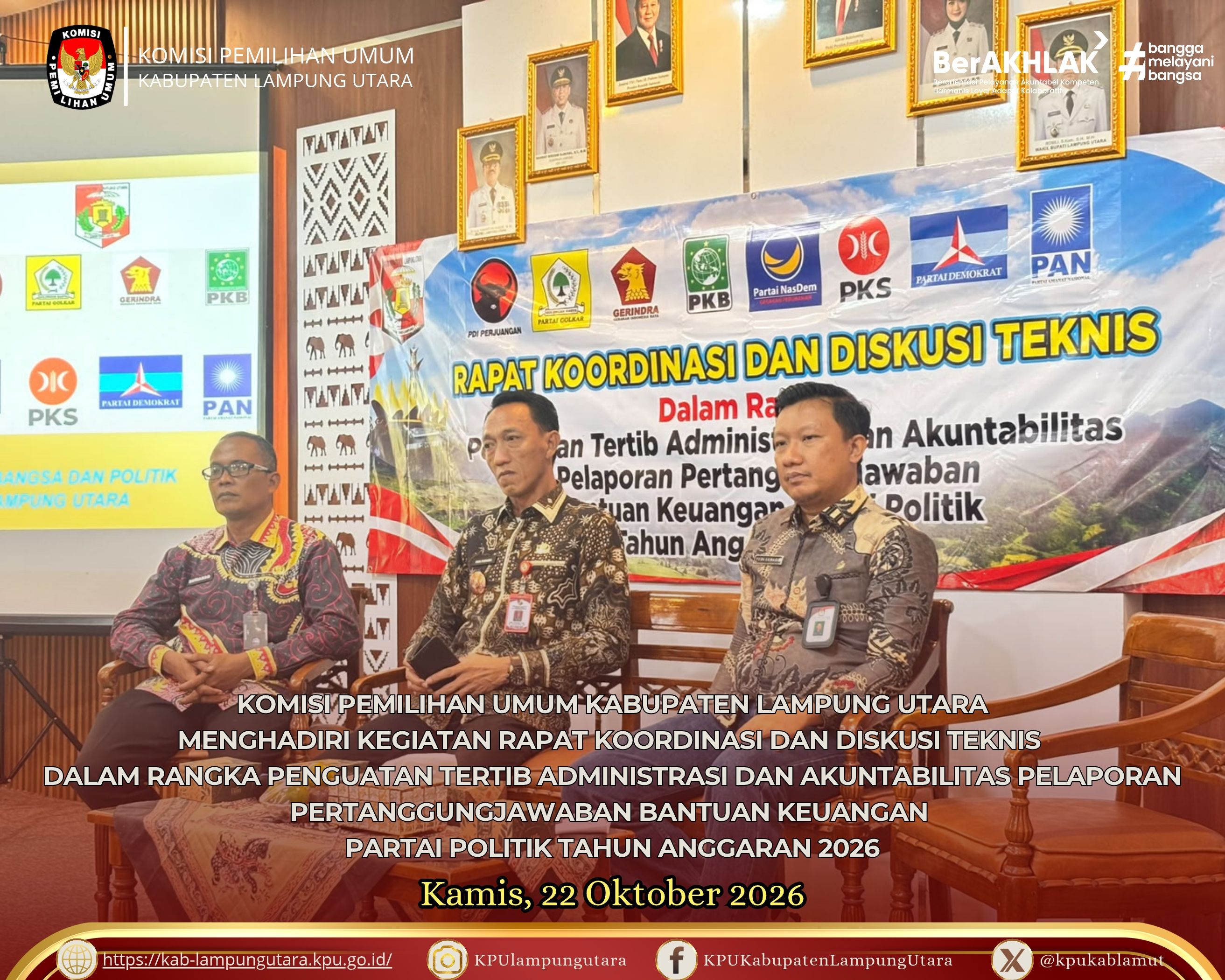 kegiatan Rapat Koordinasi Dan Diskusi Teknis Kamis, 22 Oktober 2026