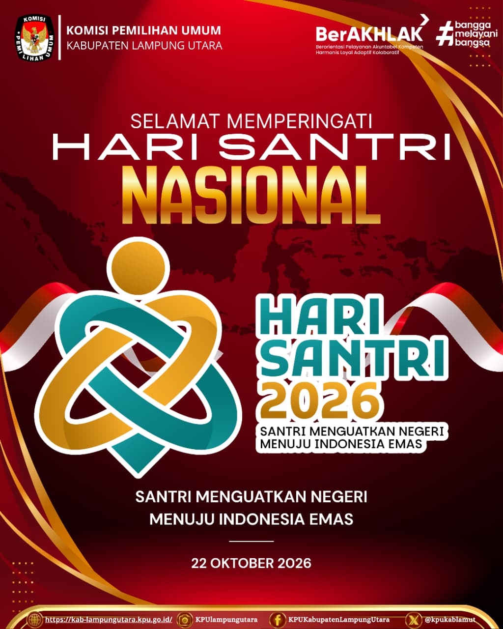 Mengucapkan Selamat Memperingati Hari Santri Nasional Tahun 2026