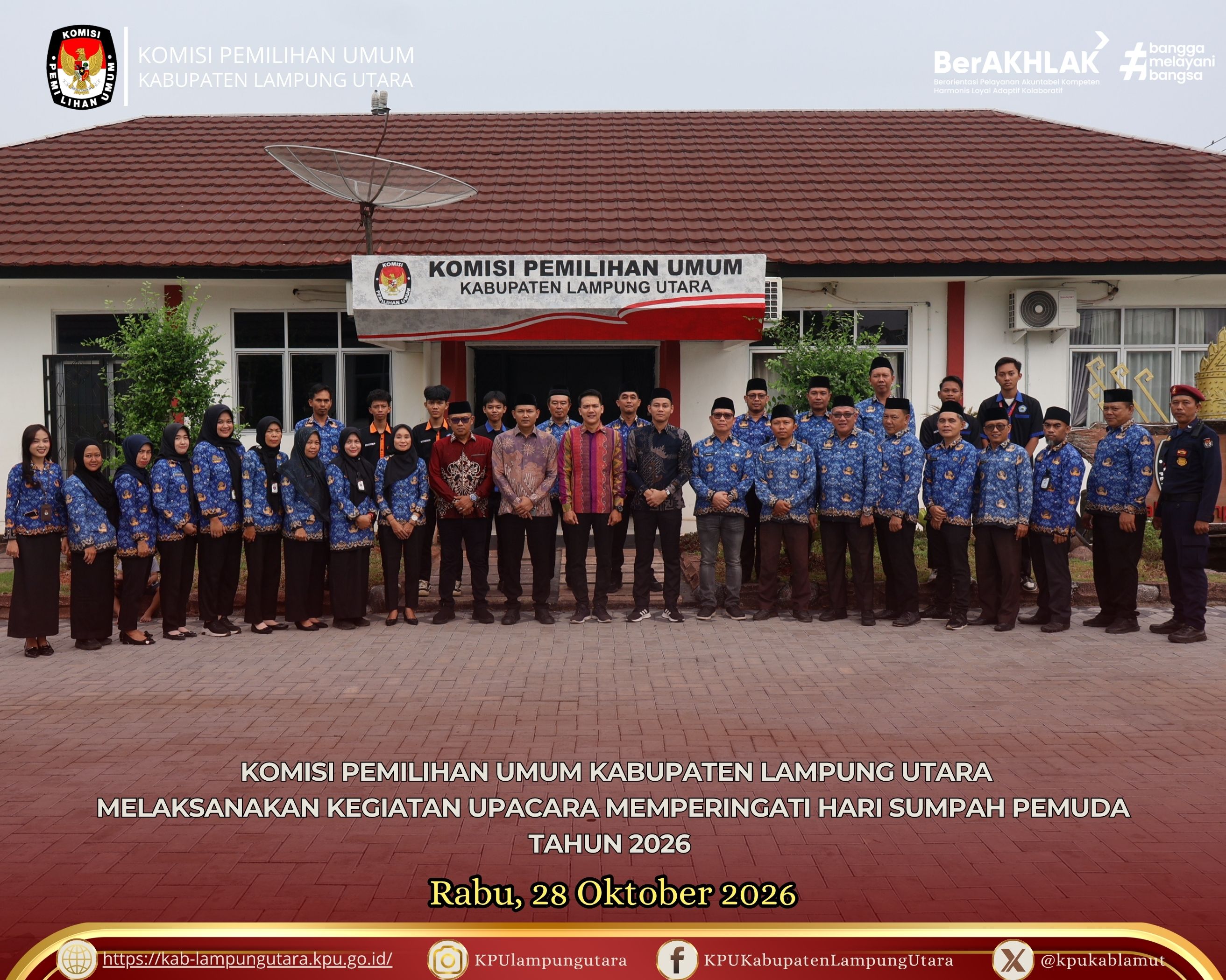 upacara memperingati Hari Sumpah Pemuda Rabu, 28 Oktober 2026